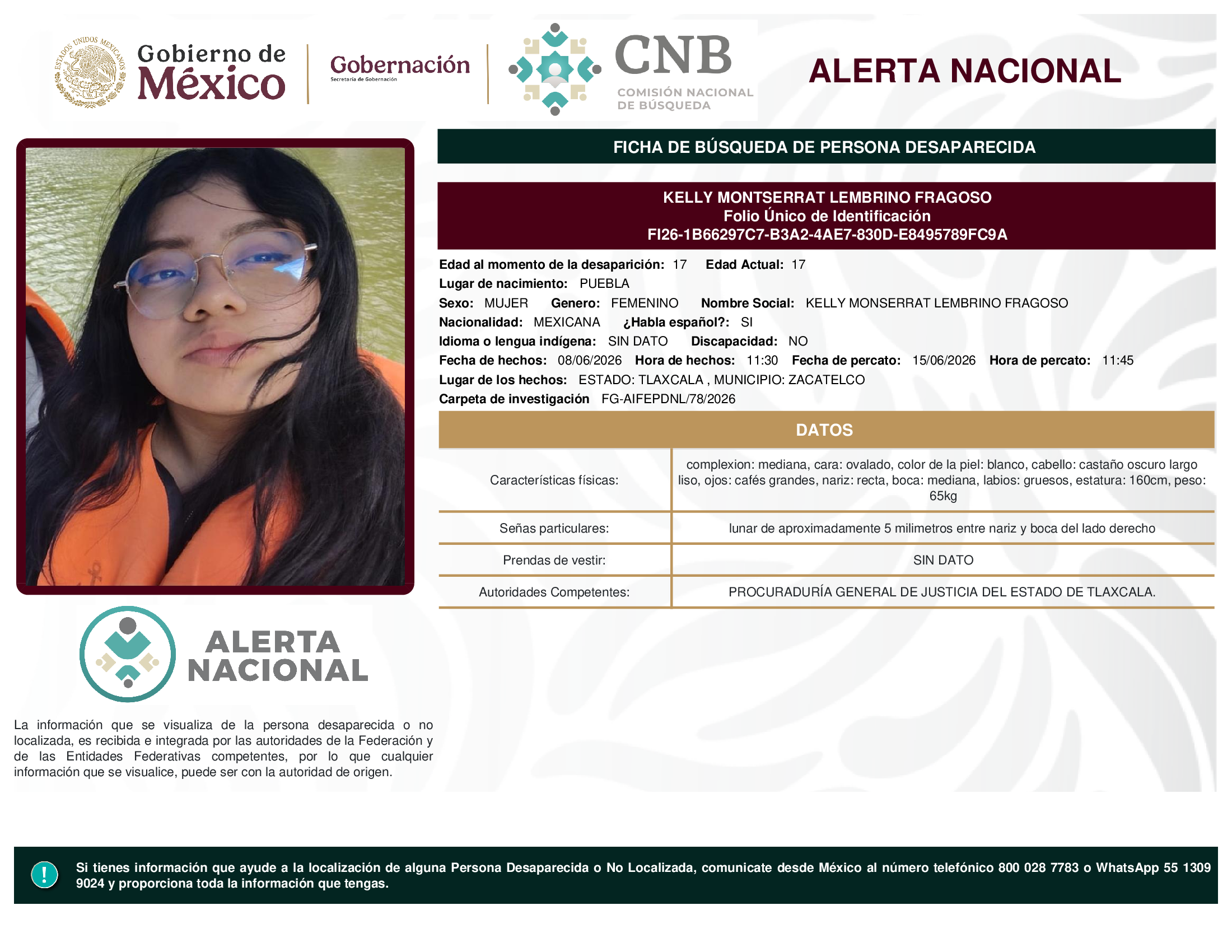 KELLY MONTSERRAT LEMBRINO FRAGOSO
