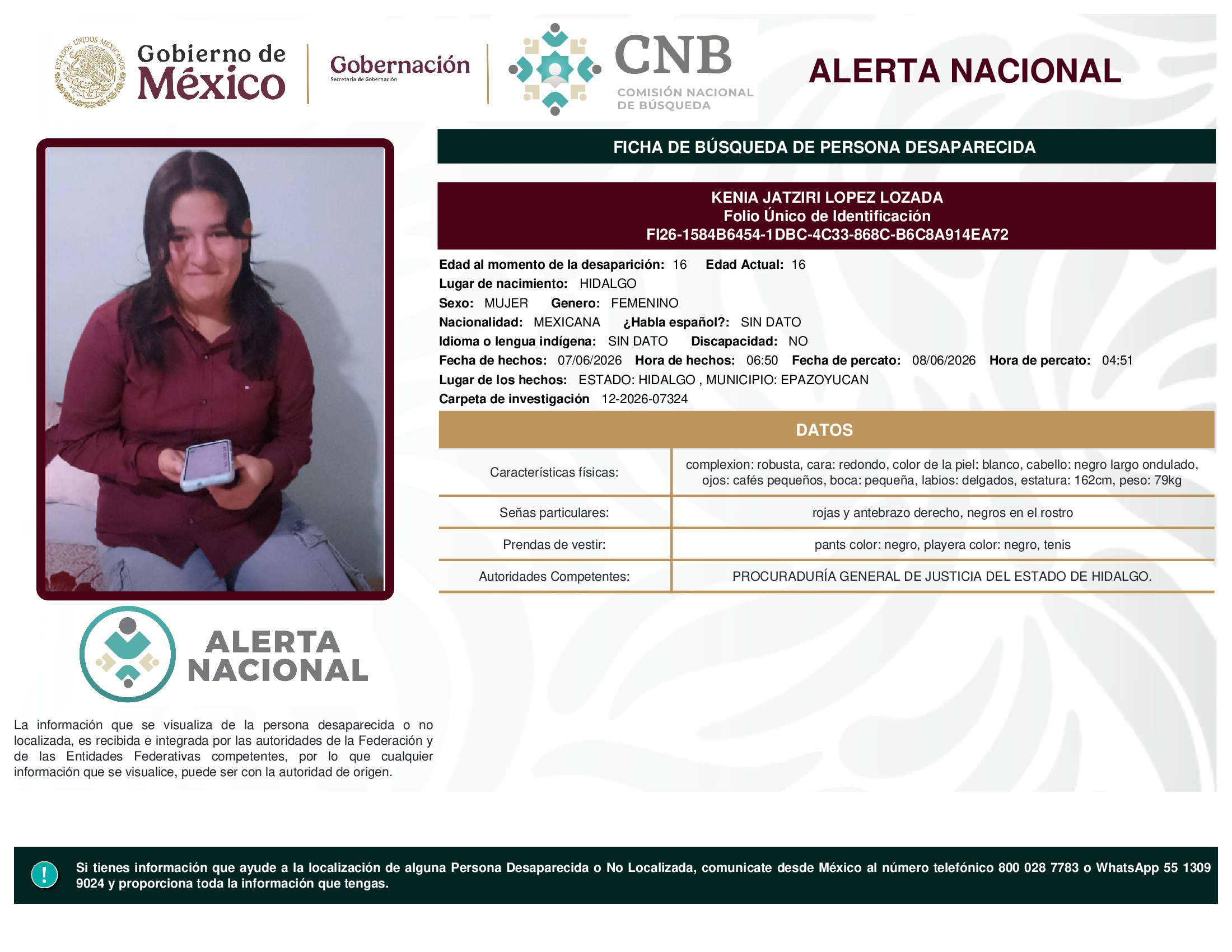 KENIA JATZIRI LOPEZ LOZADA