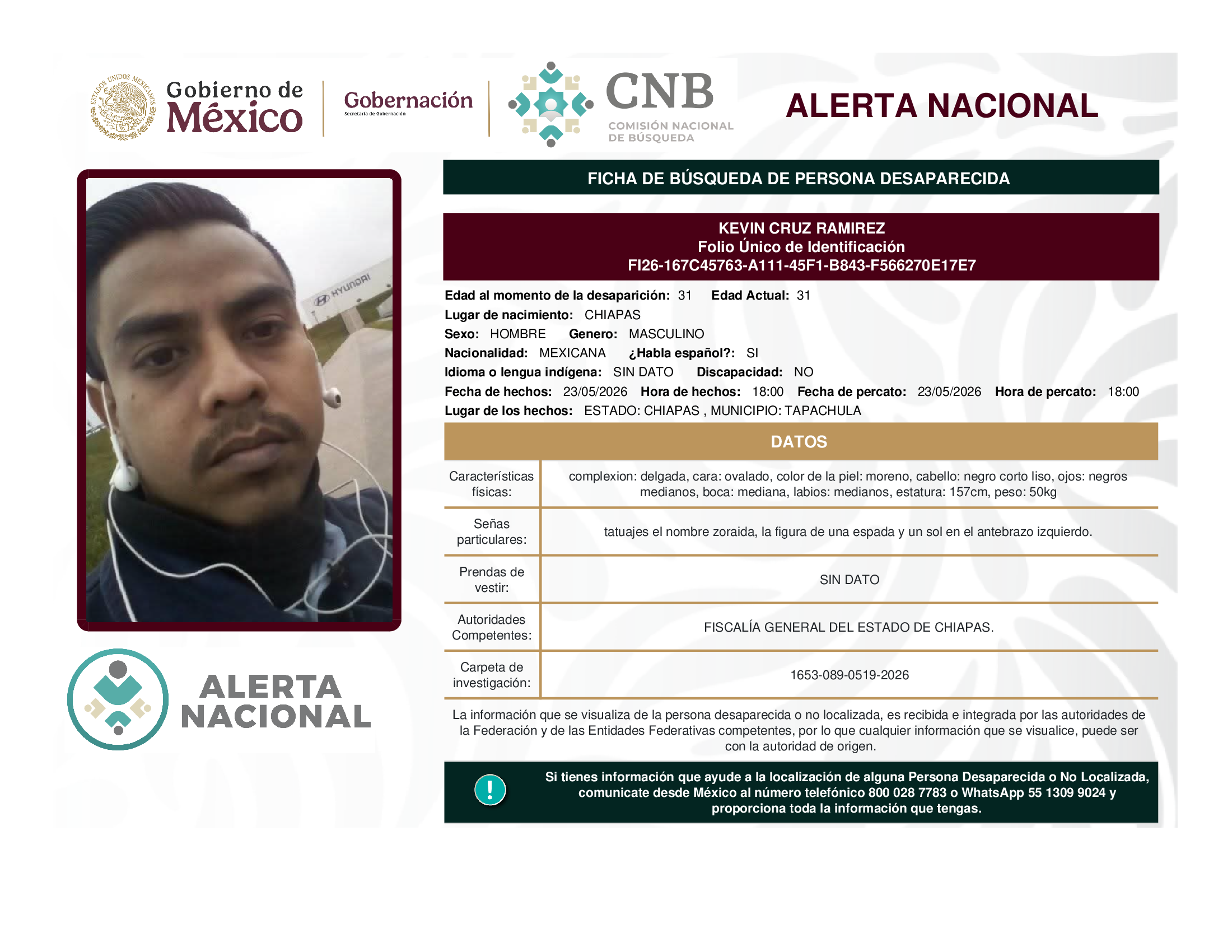 KEVIN CRUZ RAMIREZ