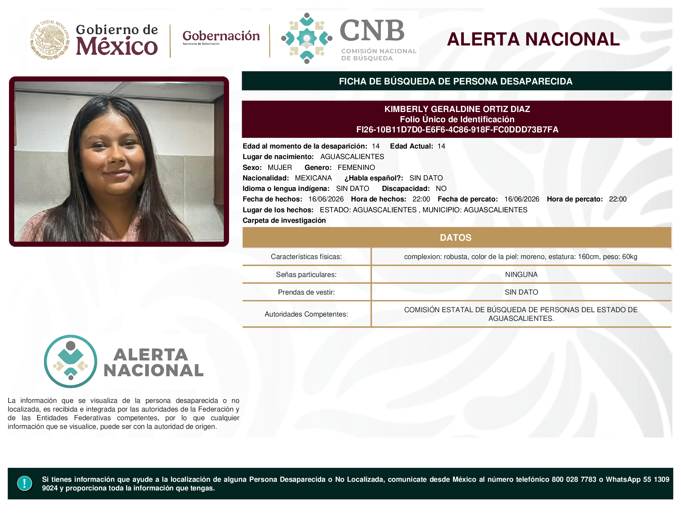 KIMBERLY GERALDINE ORTIZ DIAZ
