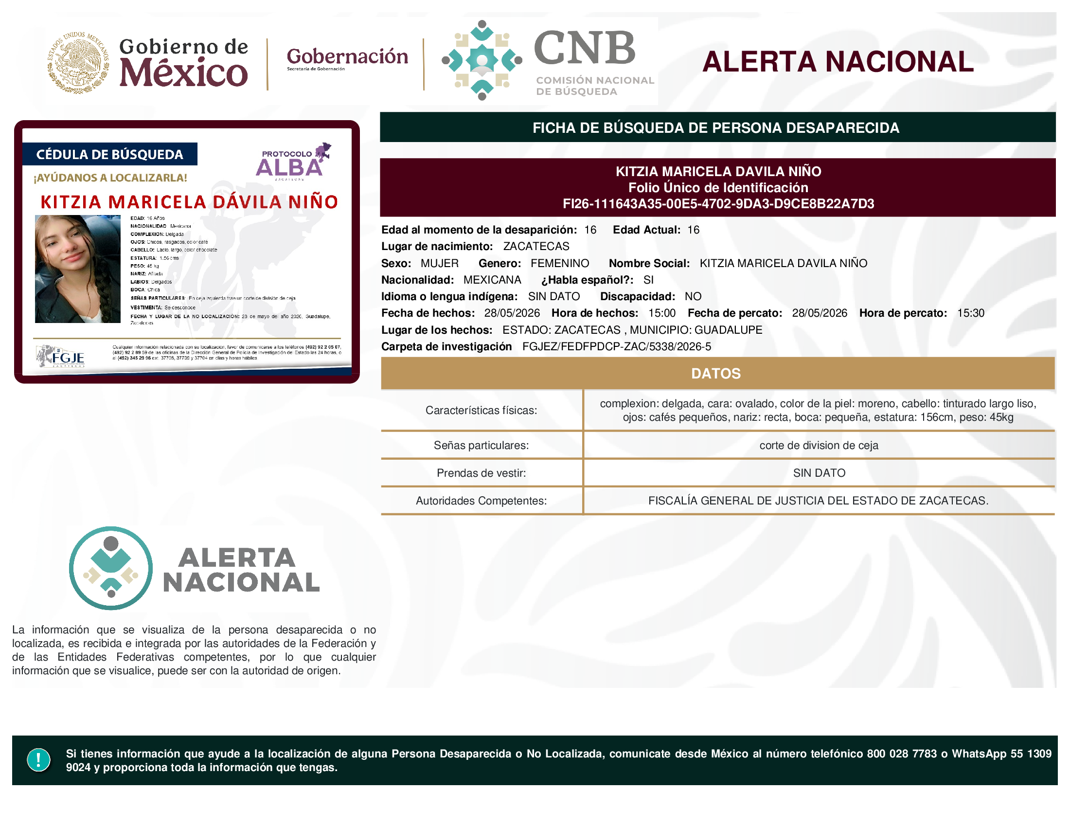 KITZIA MARICELA DAVILA NIÑO