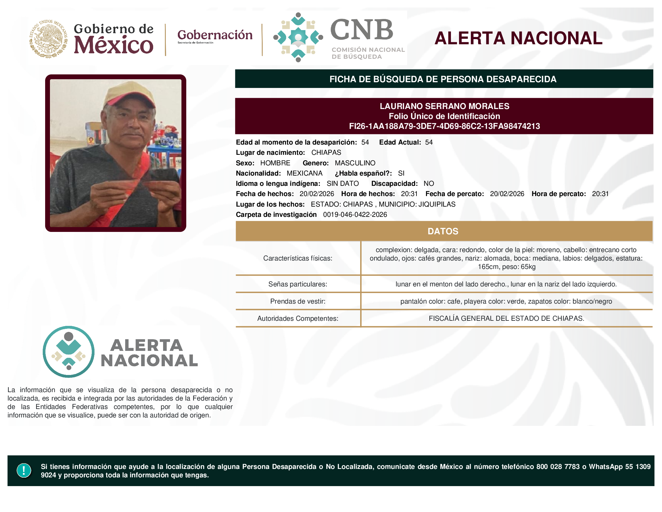 LAURIANO SERRANO MORALES