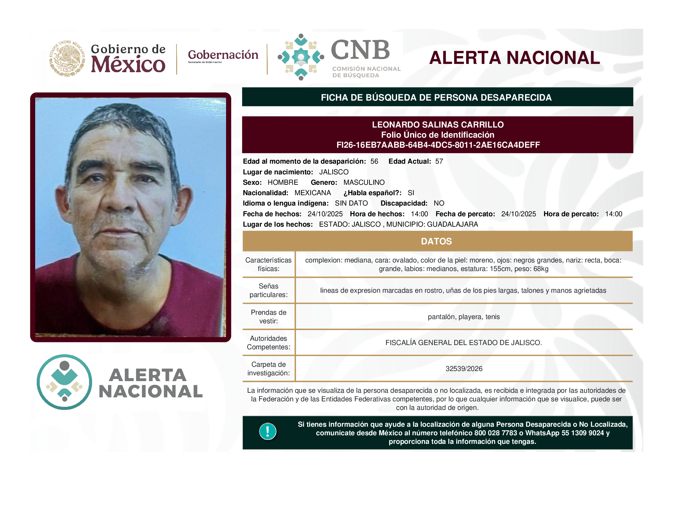LEONARDO SALINAS CARRILLO