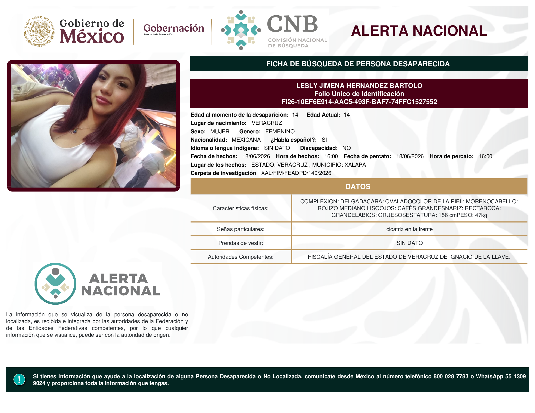 LESLY JIMENA HERNANDEZ BARTOLO