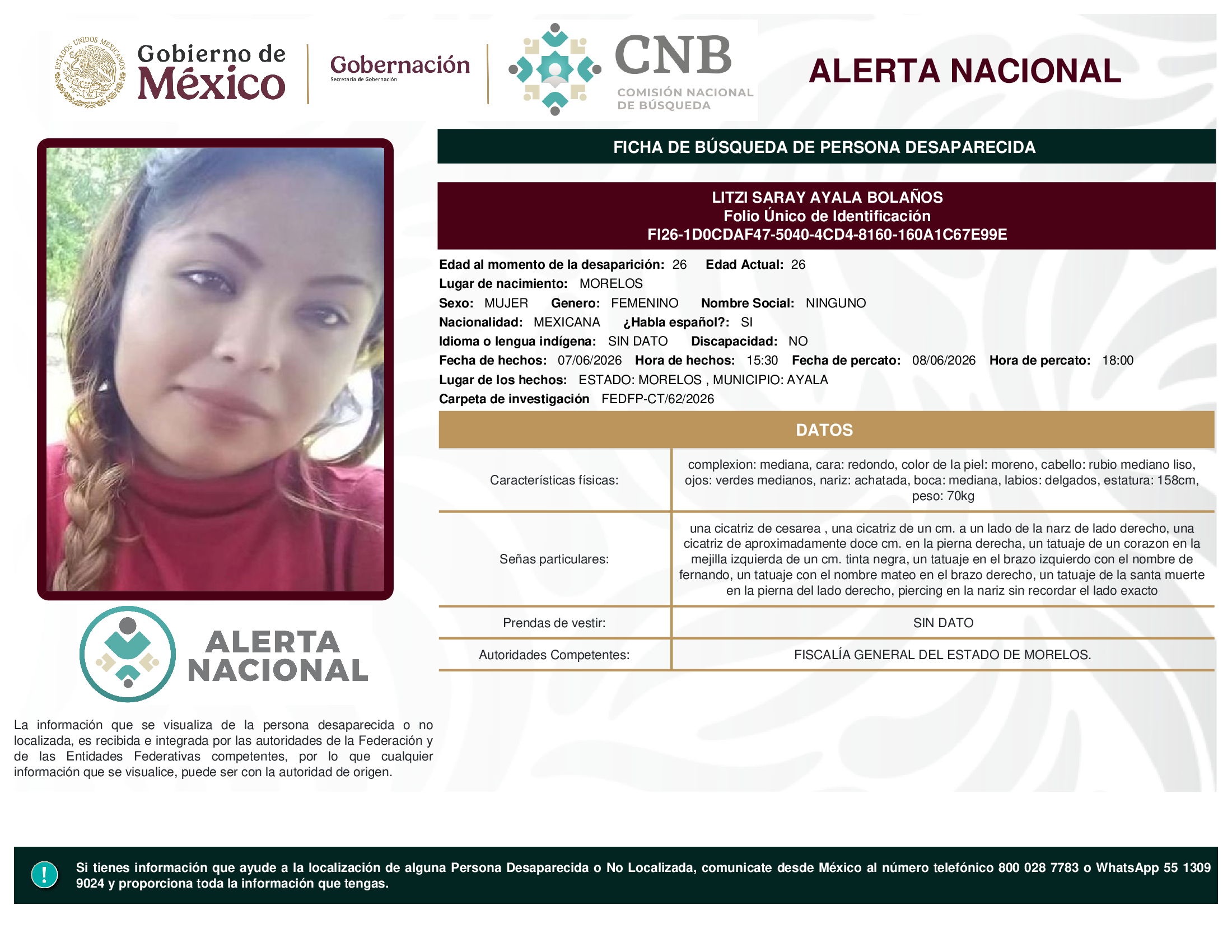 LITZI SARAY AYALA BOLAÑOS