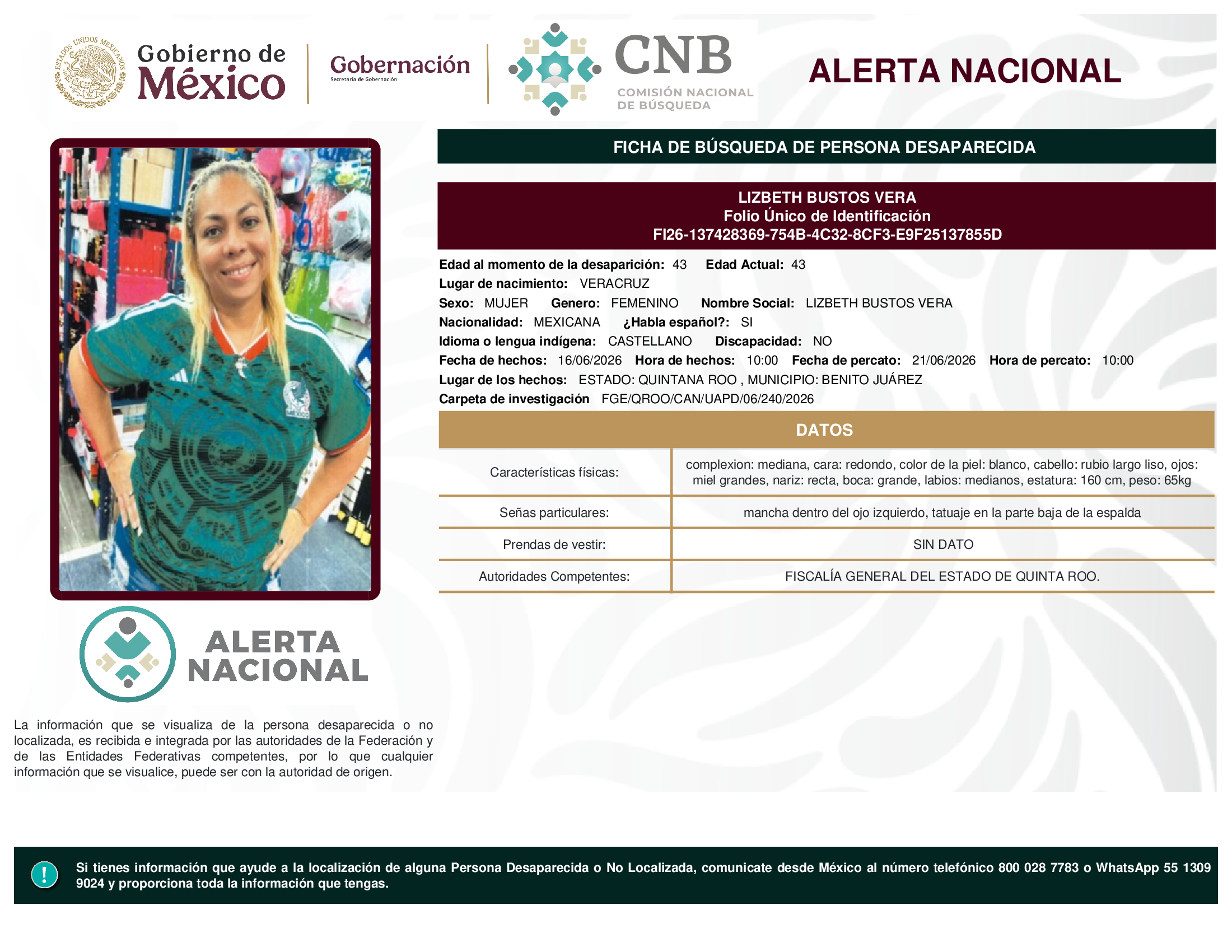 LIZBETH BUSTOS VERA