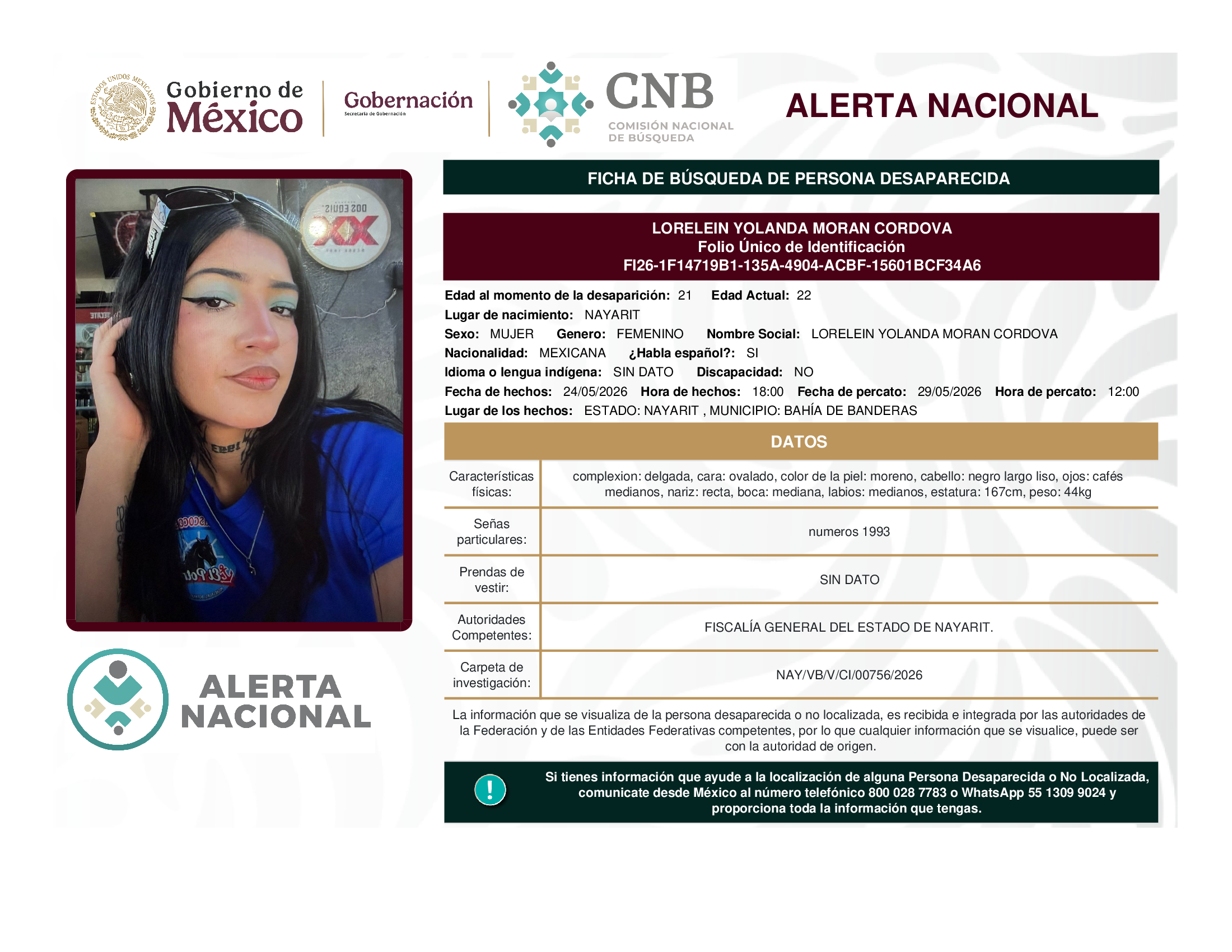 LORELEIN YOLANDA MORAN CORDOVA