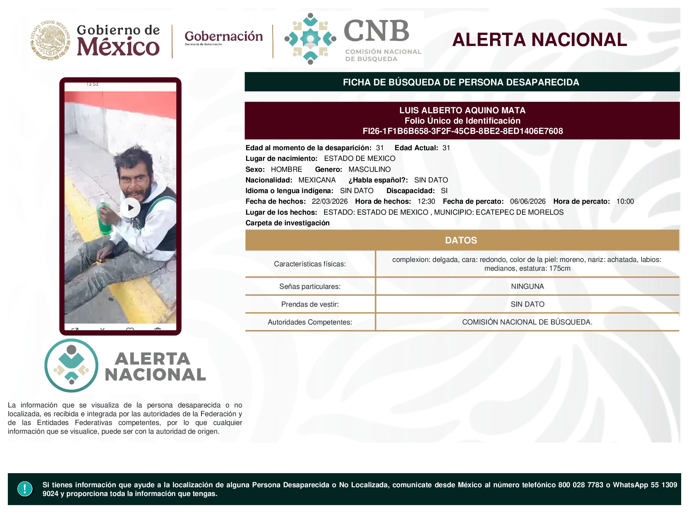 LUIS ALBERTO AQUINO MATA