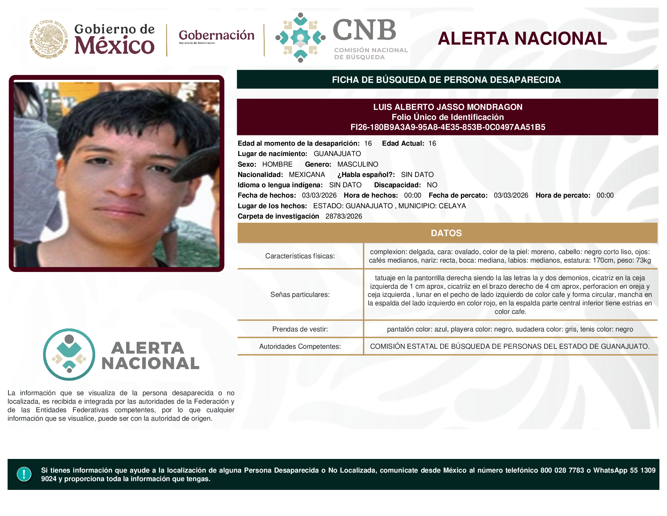 LUIS ALBERTO JASSO MONDRAGON
