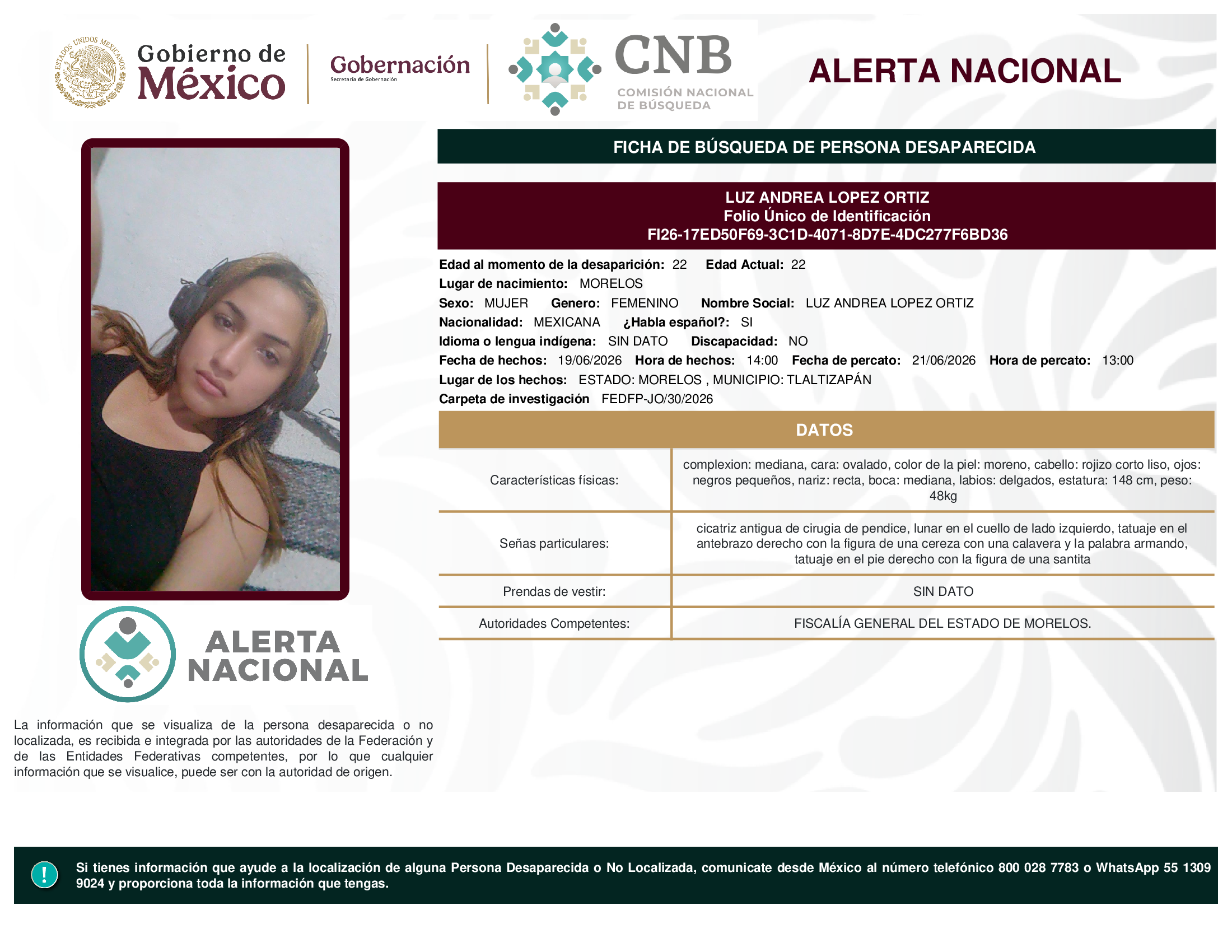 LUZ ANDREA LOPEZ ORTIZ