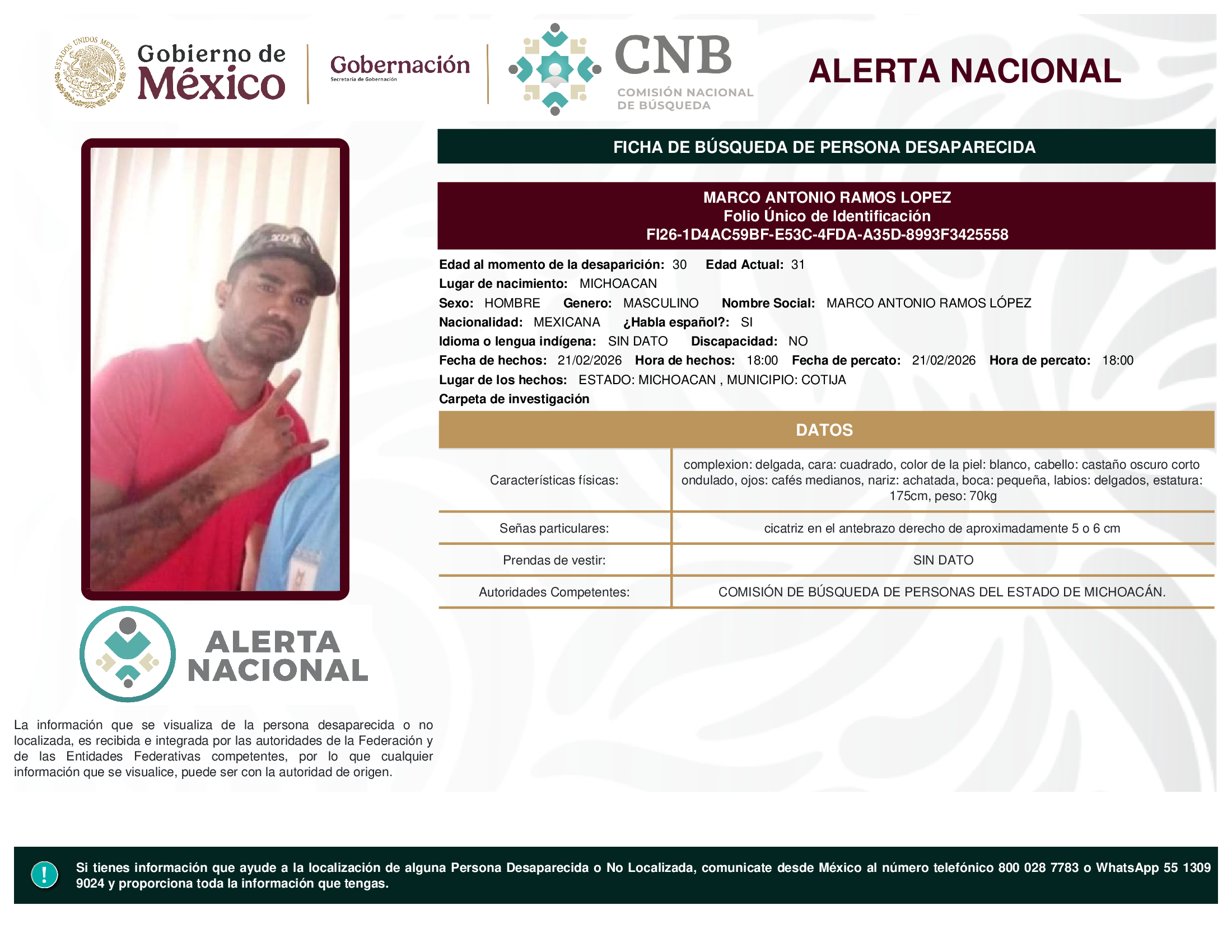 MARCO ANTONIO RAMOS LOPEZ