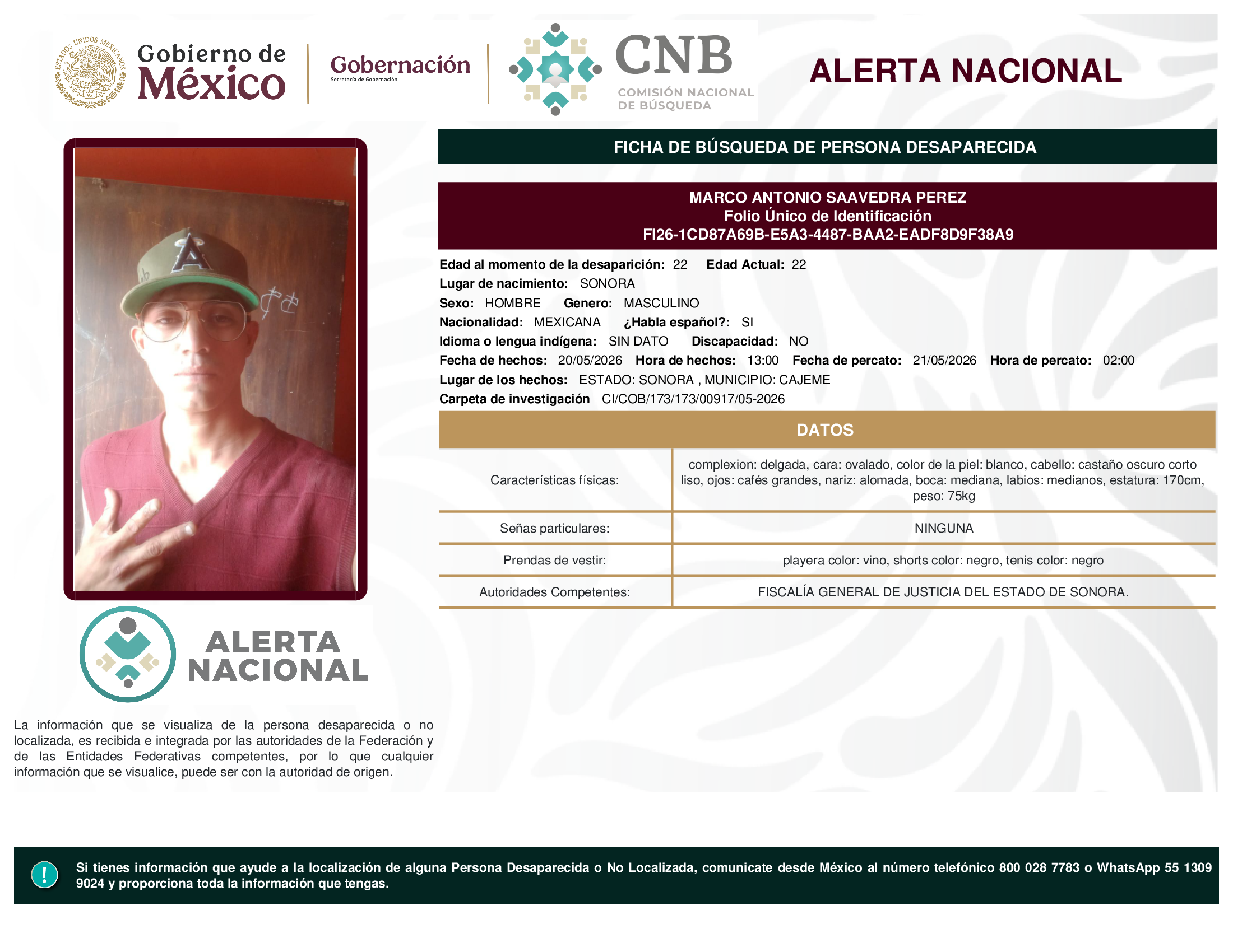 MARCO ANTONIO SAAVEDRA PEREZ