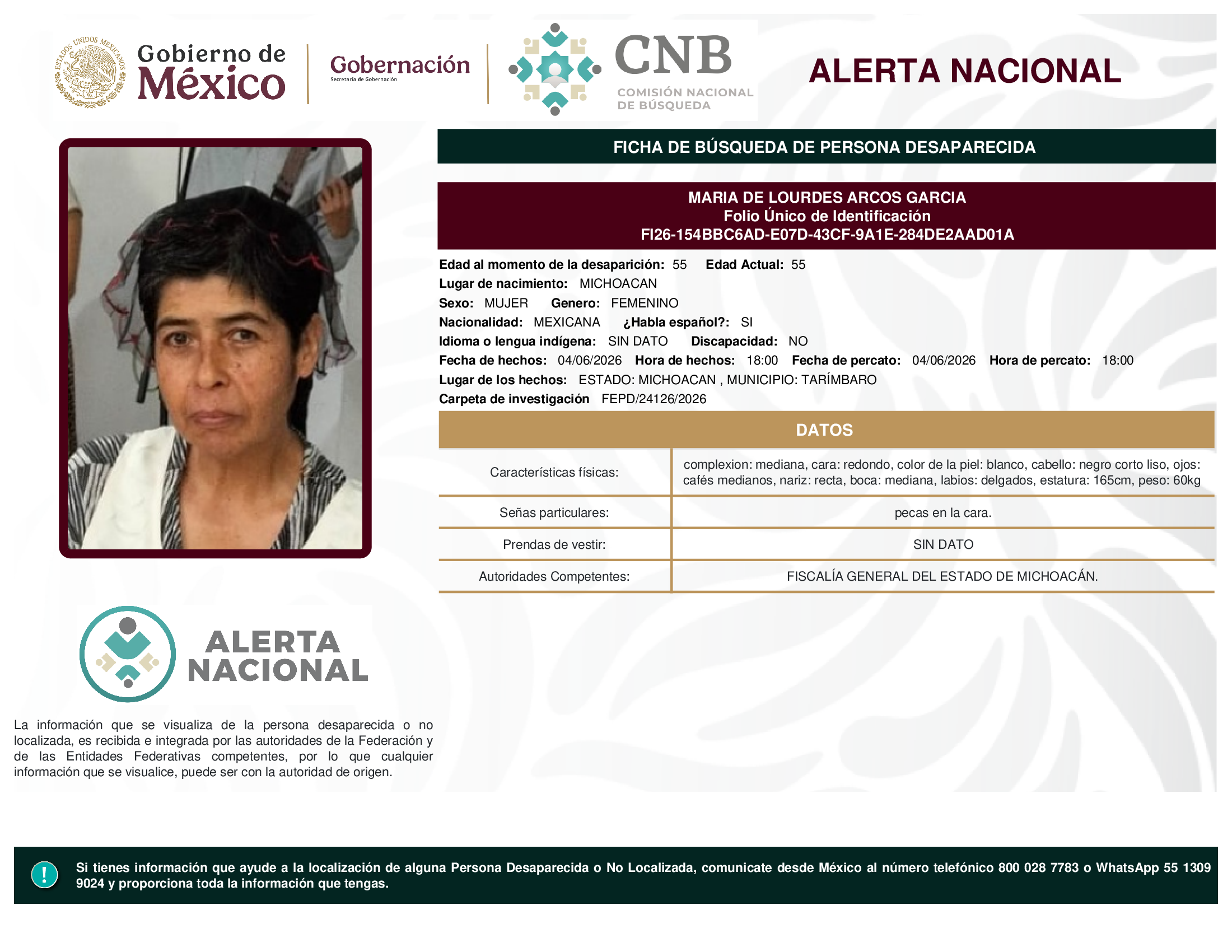 MARIA DE LOURDES ARCOS GARCIA