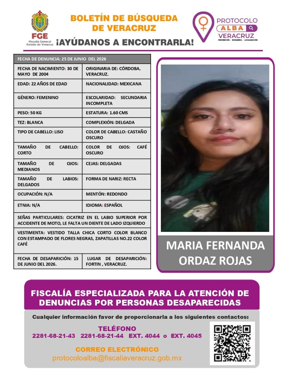 MARIA FERNANDA ORDAZ ROJAS