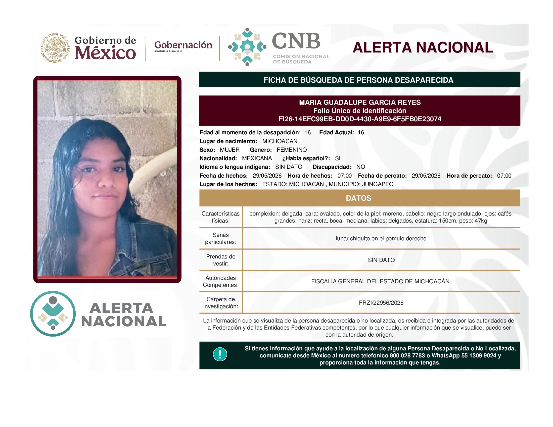 MARIA GUADALUPE GARCIA REYES