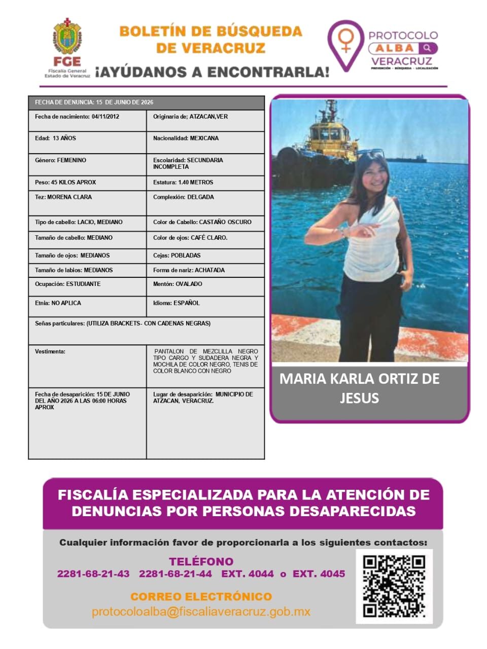 MARIA KARLA ORTIZ DE JESUS