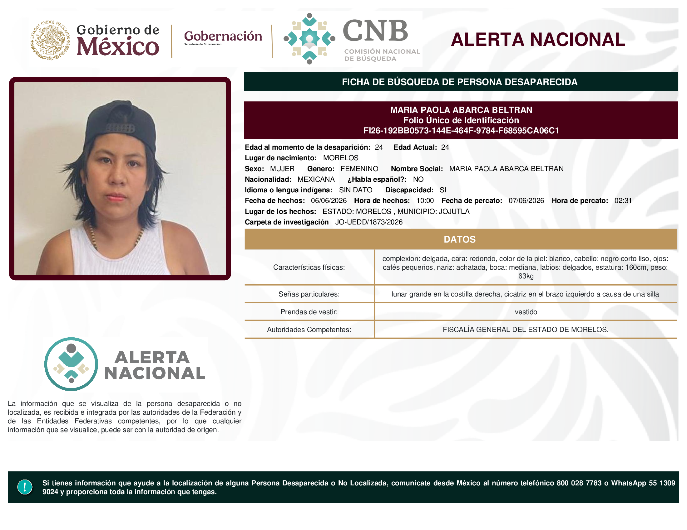 MARIA PAOLA ABARCA BELTRAN