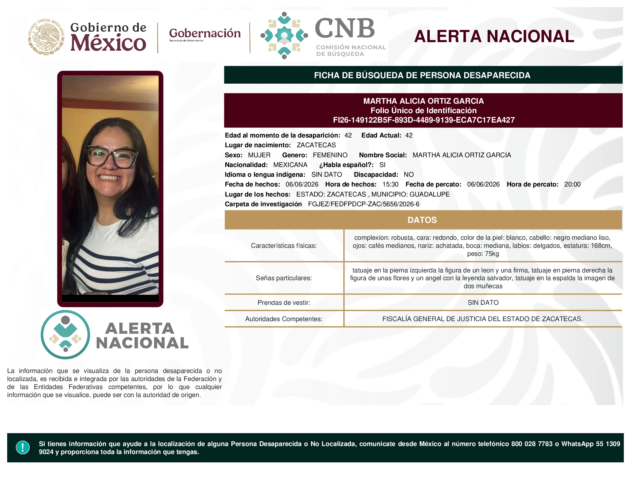 MARTHA ALICIA ORTIZ GARCIA