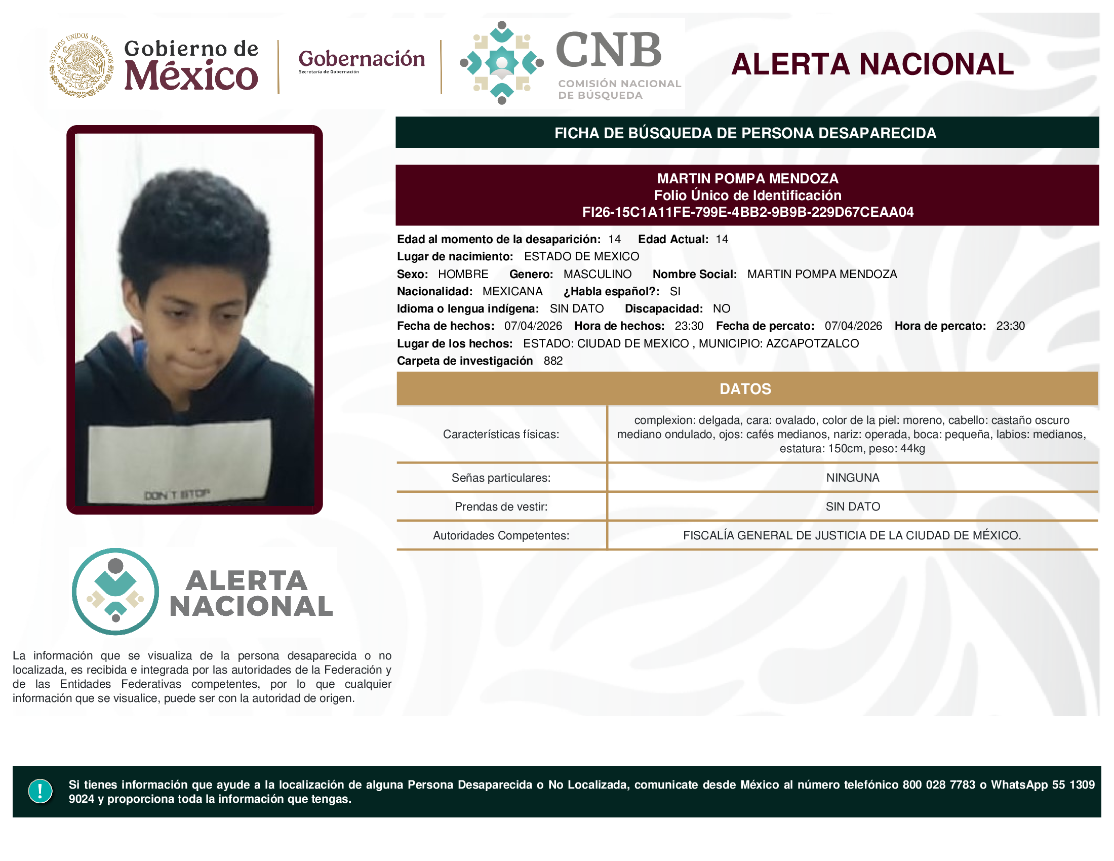MARTIN POMPA MENDOZA
