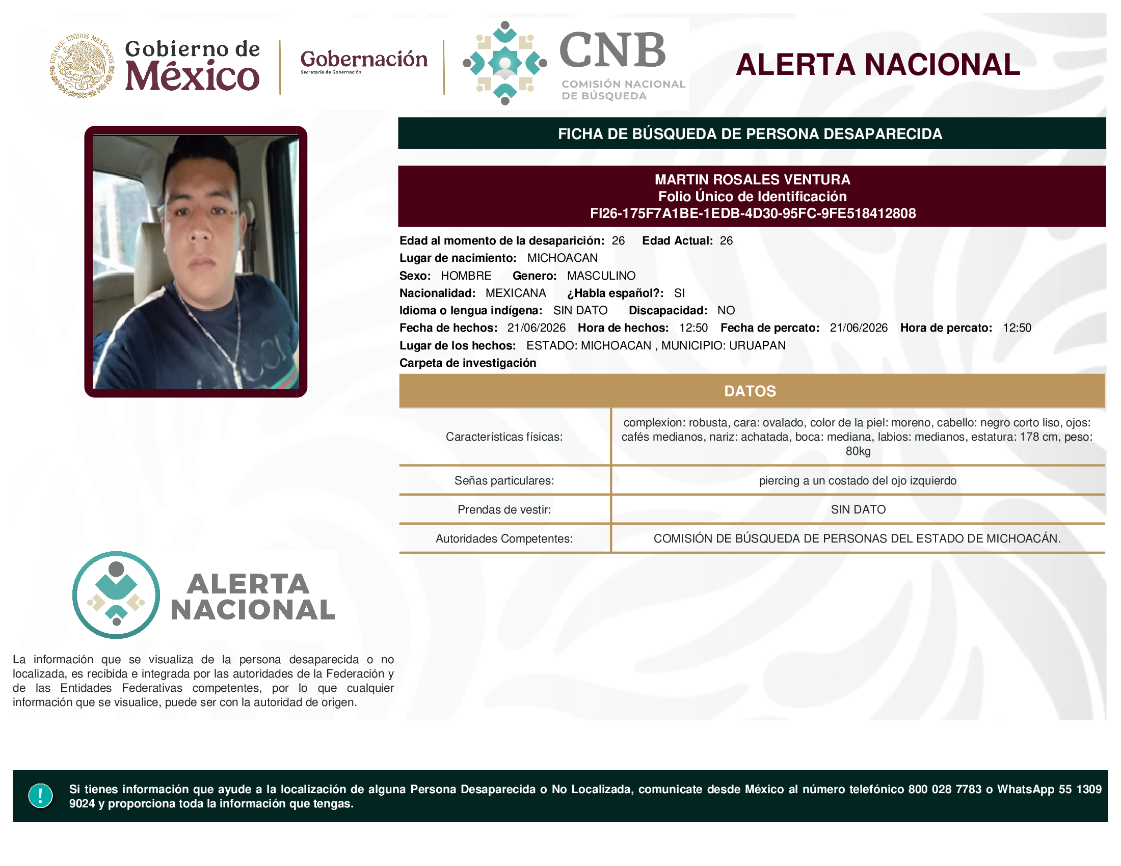 MARTIN ROSALES VENTURA