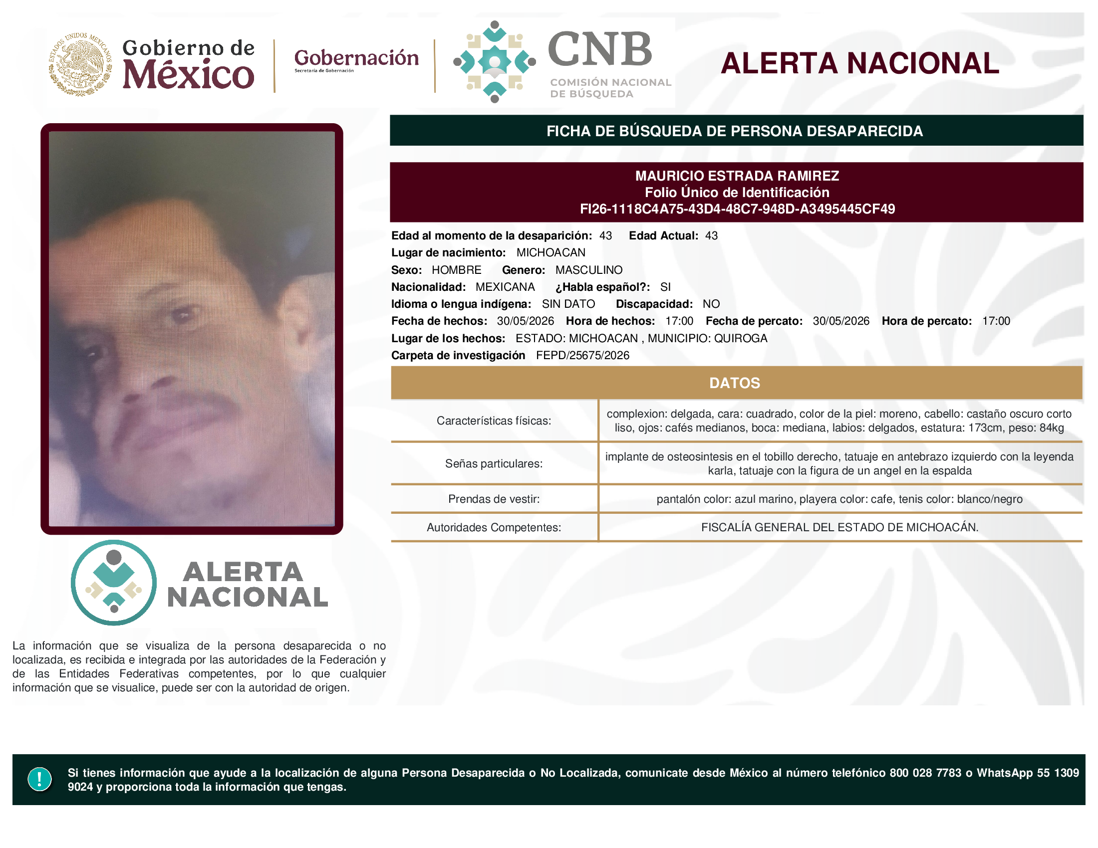 MAURICIO ESTRADA RAMIREZ