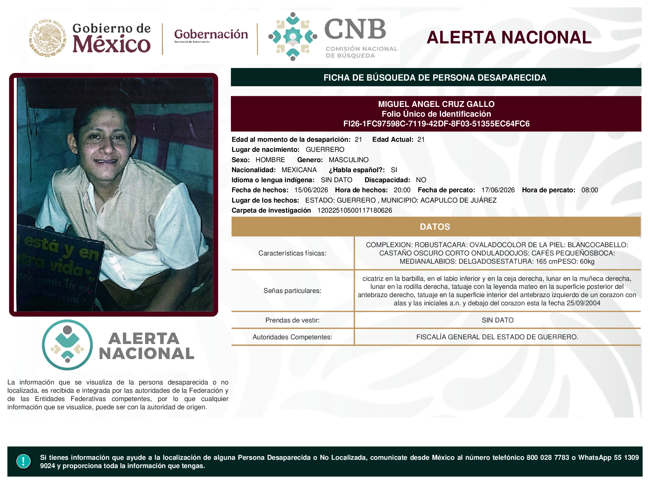 MIGUEL ANGEL CRUZ GALLO