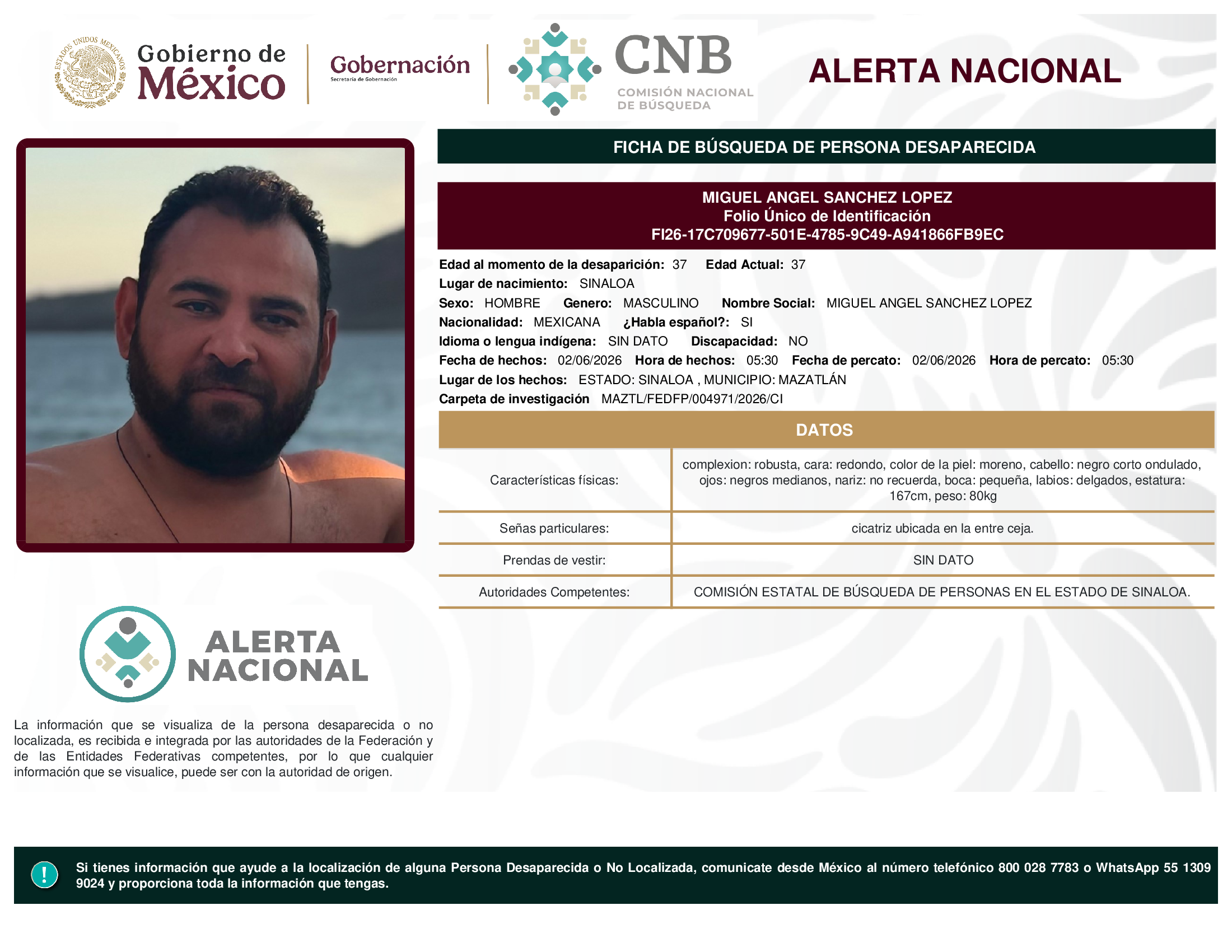 MIGUEL ANGEL SANCHEZ LOPEZ