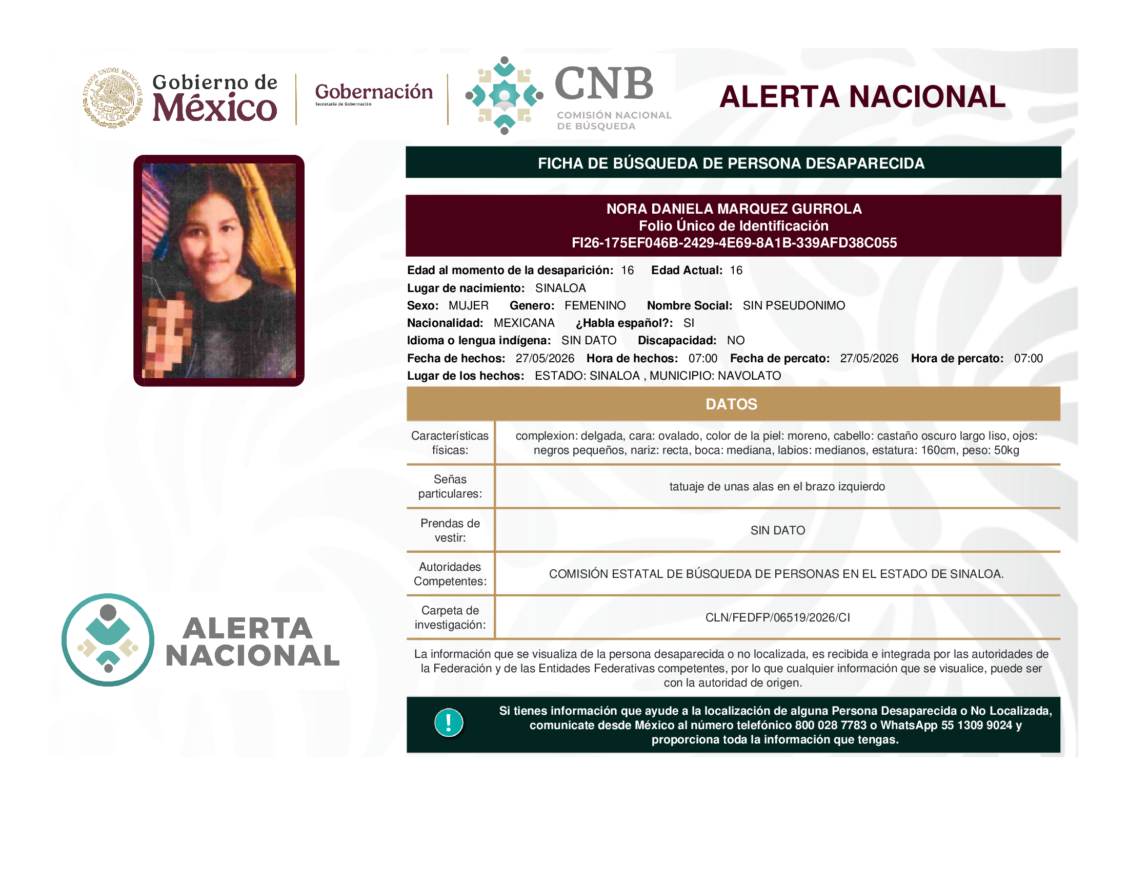 NORA DANIELA MARQUEZ GURROLA