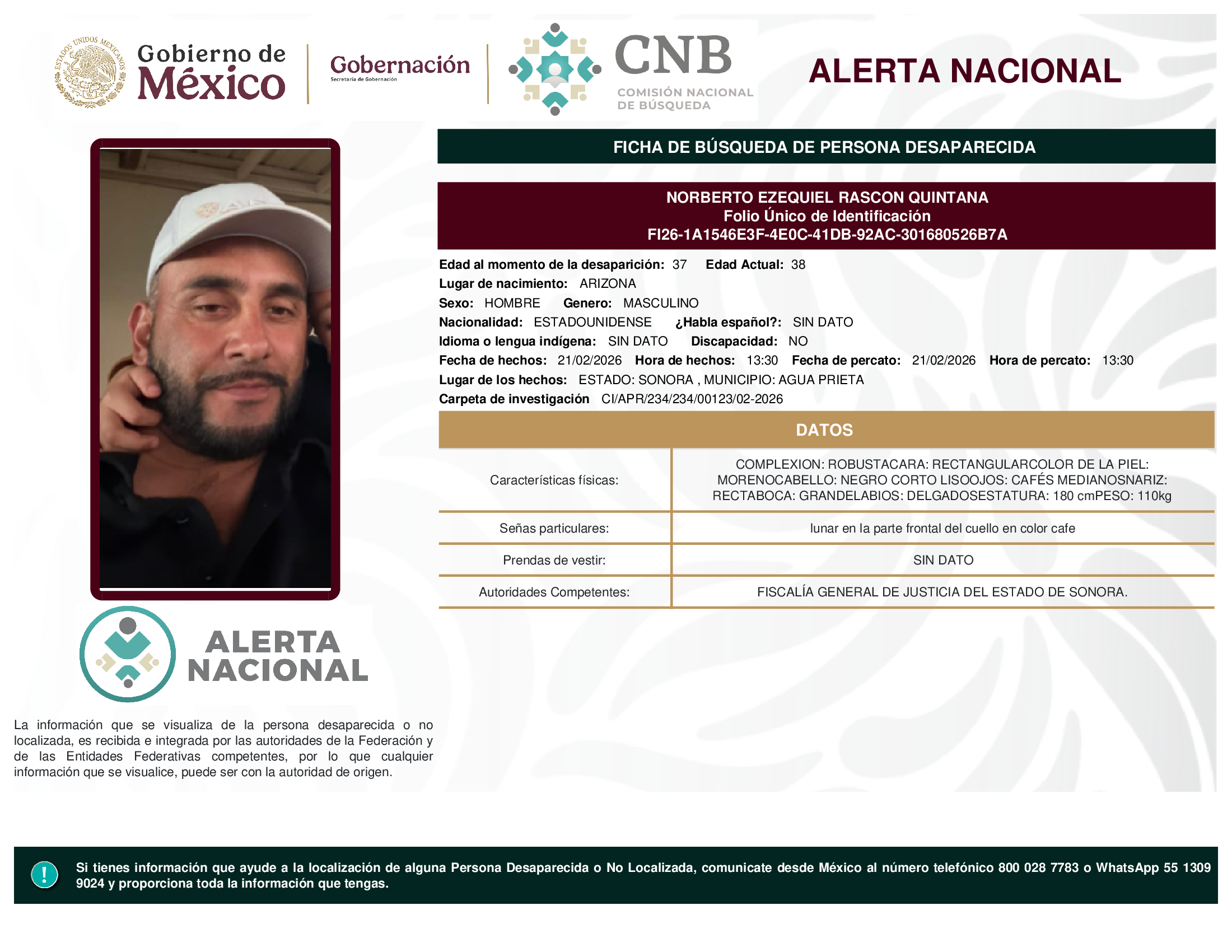 NORBERTO EZEQUIEL RASCON QUINTANA