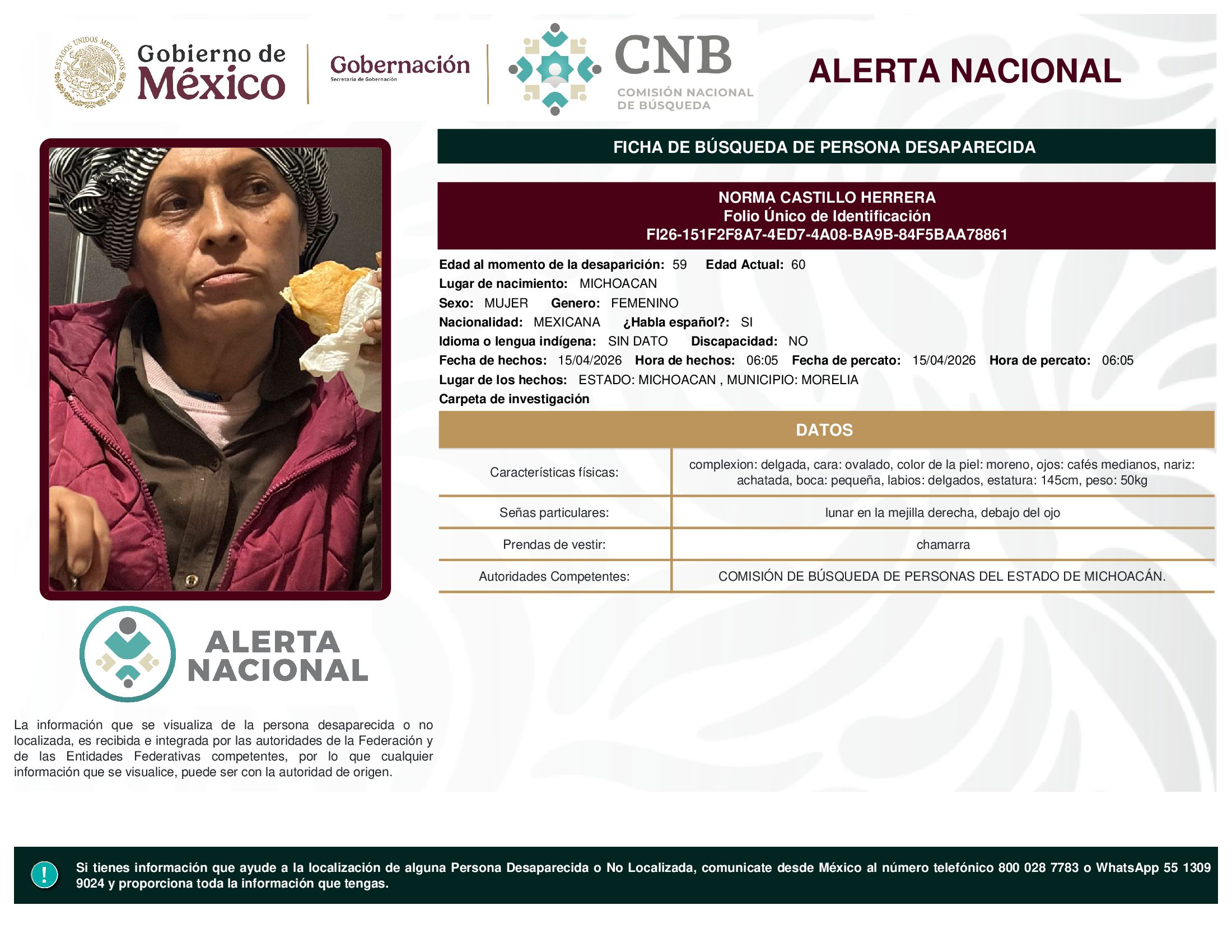 NORMA CASTILLO HERRERA