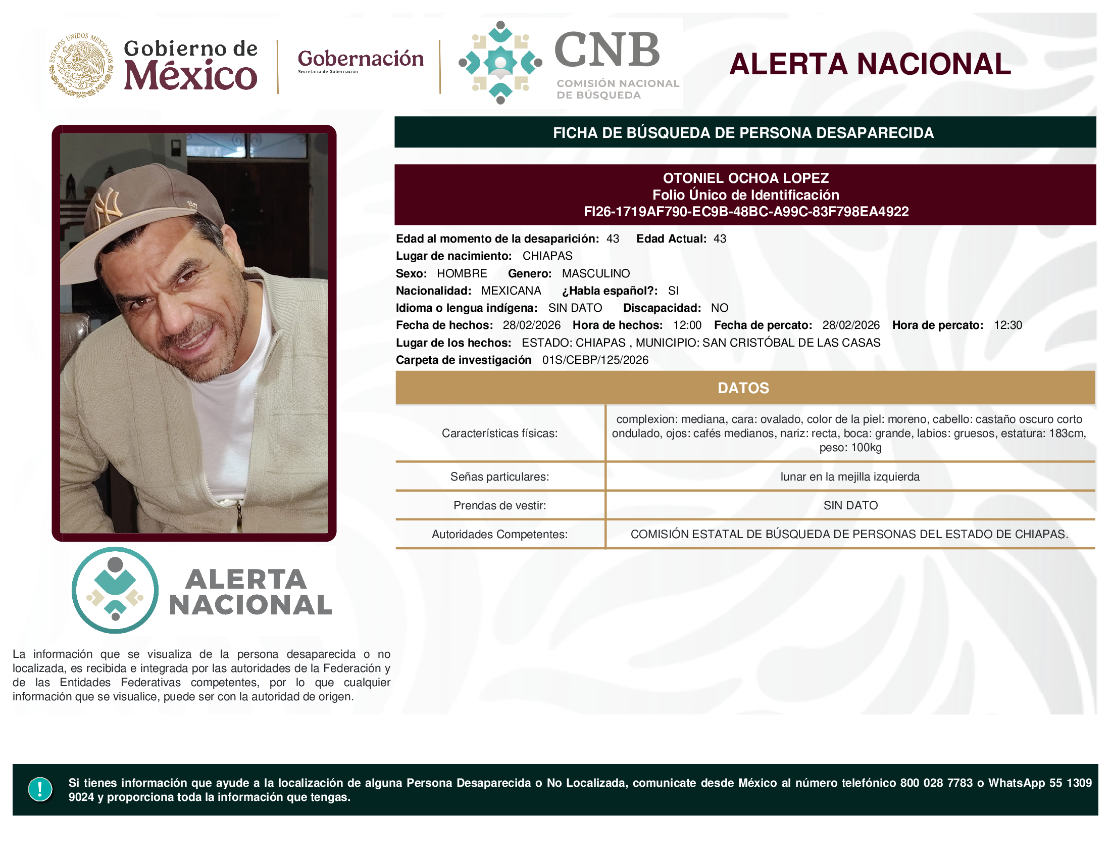 OTONIEL OCHOA LOPEZ