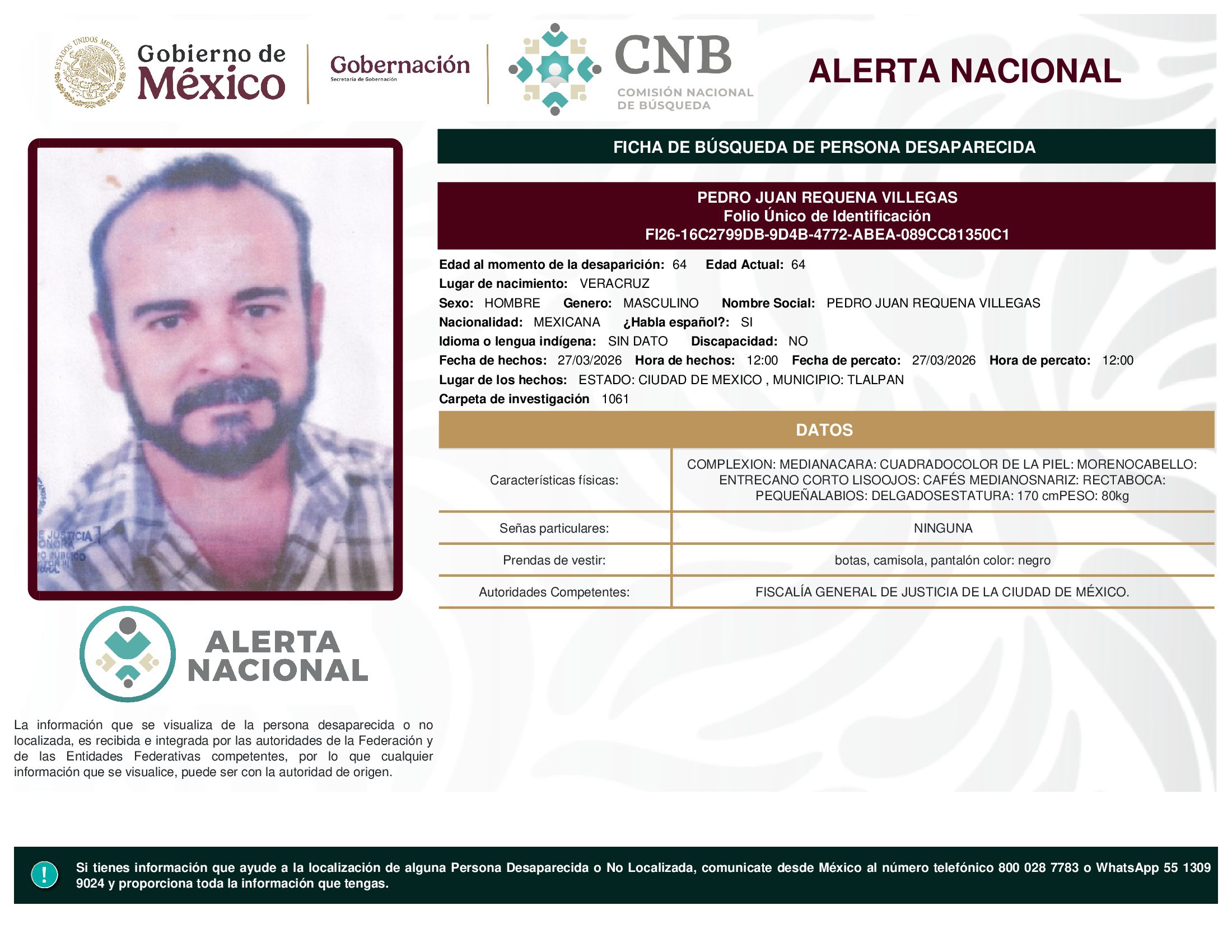 PEDRO JUAN REQUENA VILLEGAS
