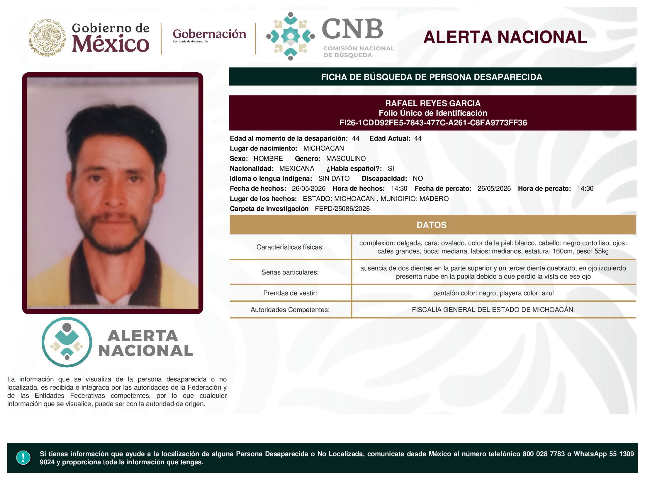 RAFAEL REYES GARCIA