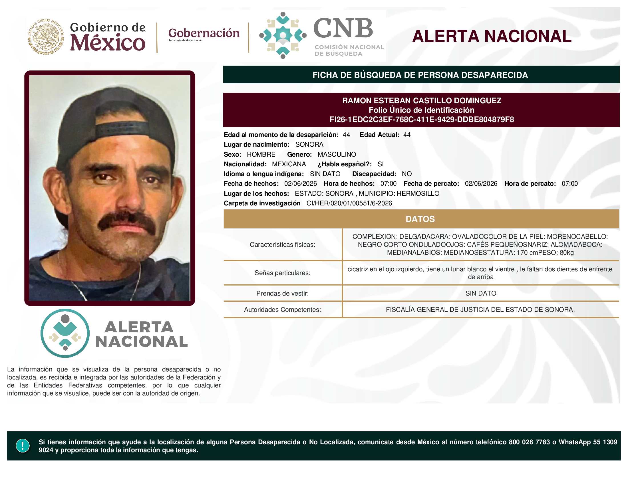 RAMON ESTEBAN CASTILLO DOMINGUEZ