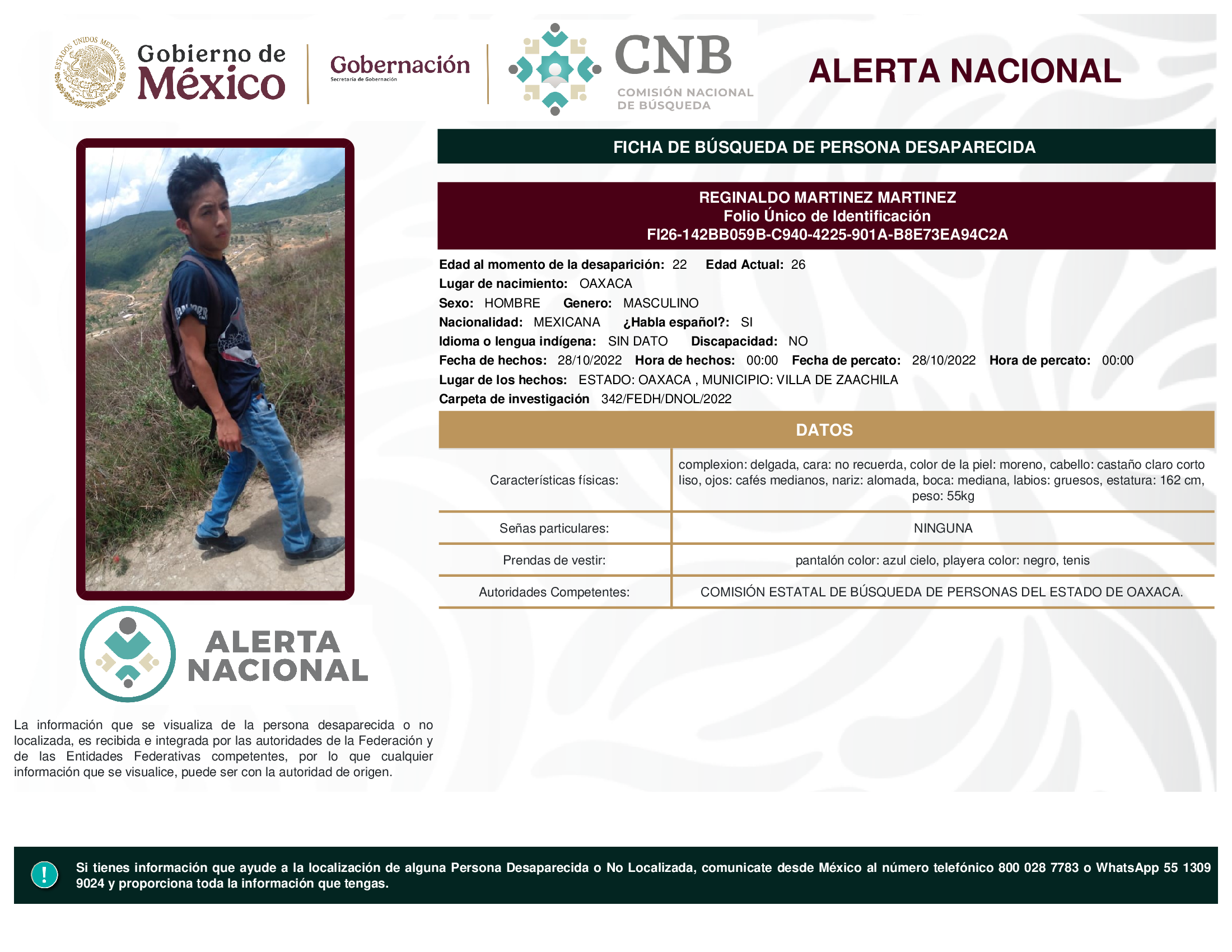REGINALDO MARTINEZ MARTINEZ