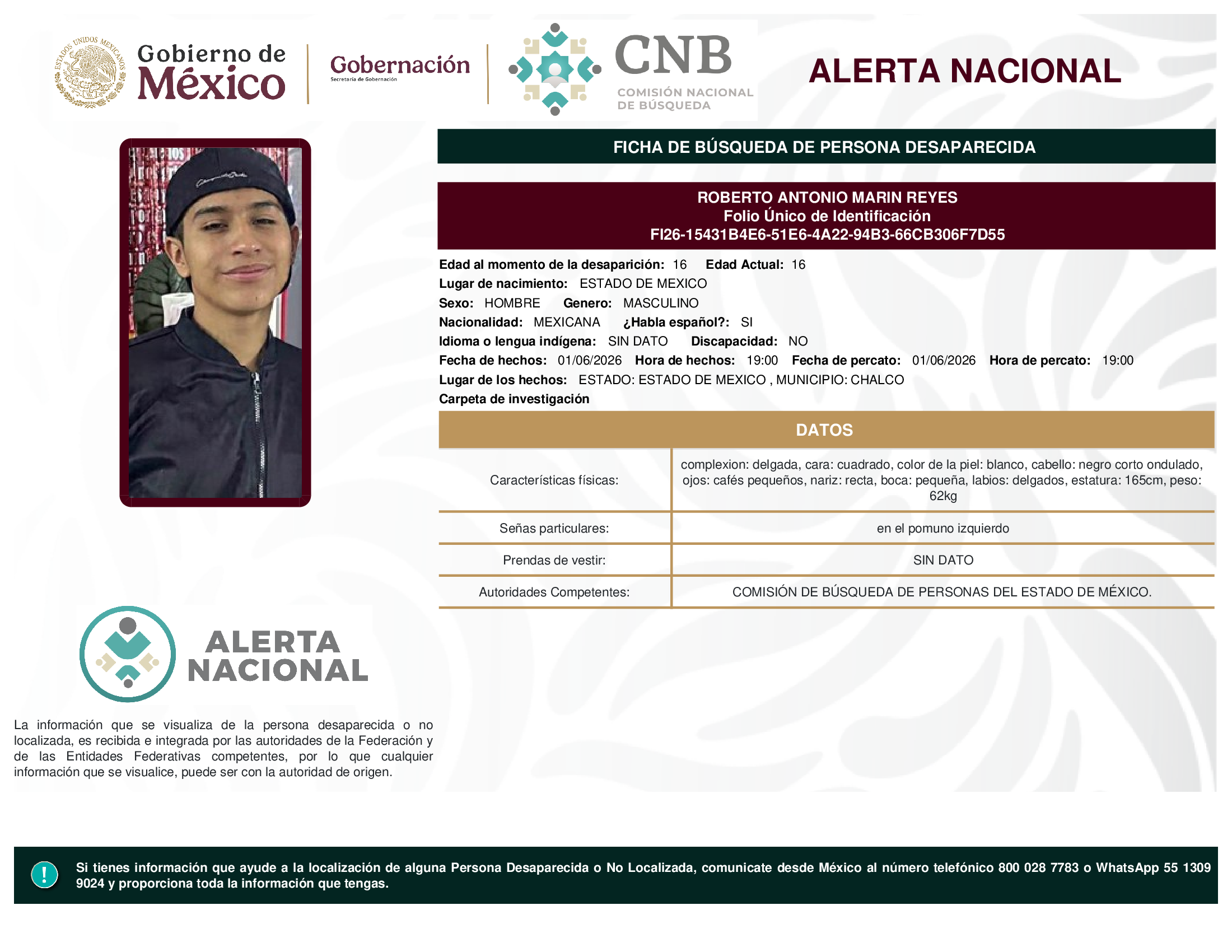 ROBERTO ANTONIO MARIN REYES