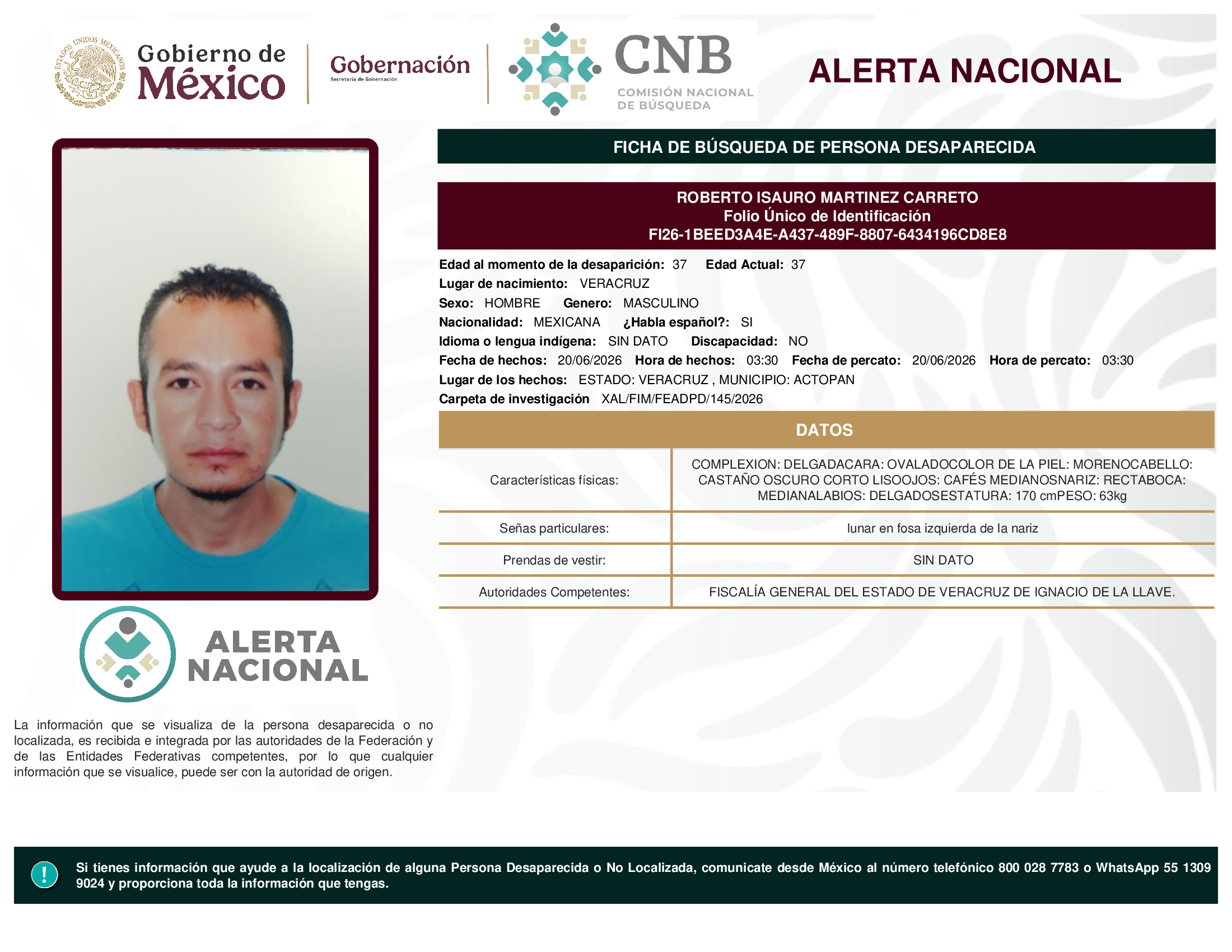 ROBERTO ISAURO MARTINEZ CARRETO