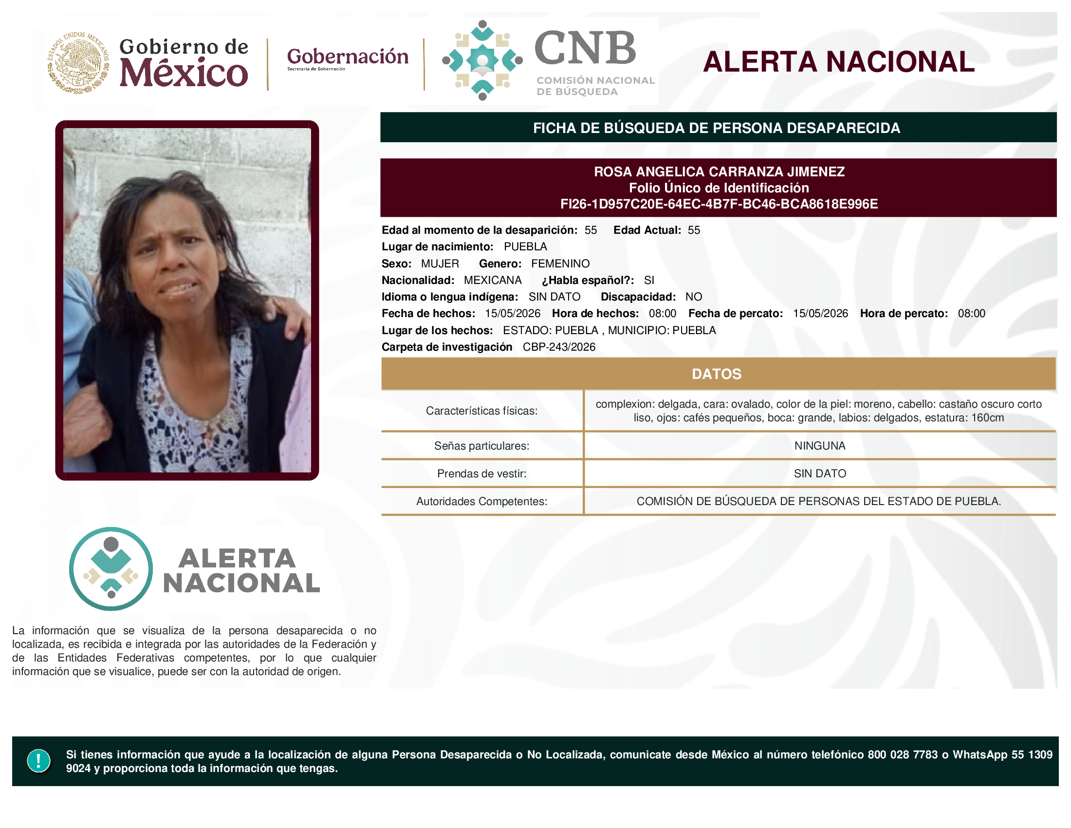 ROSA ANGELICA CARRANZA JIMENEZ