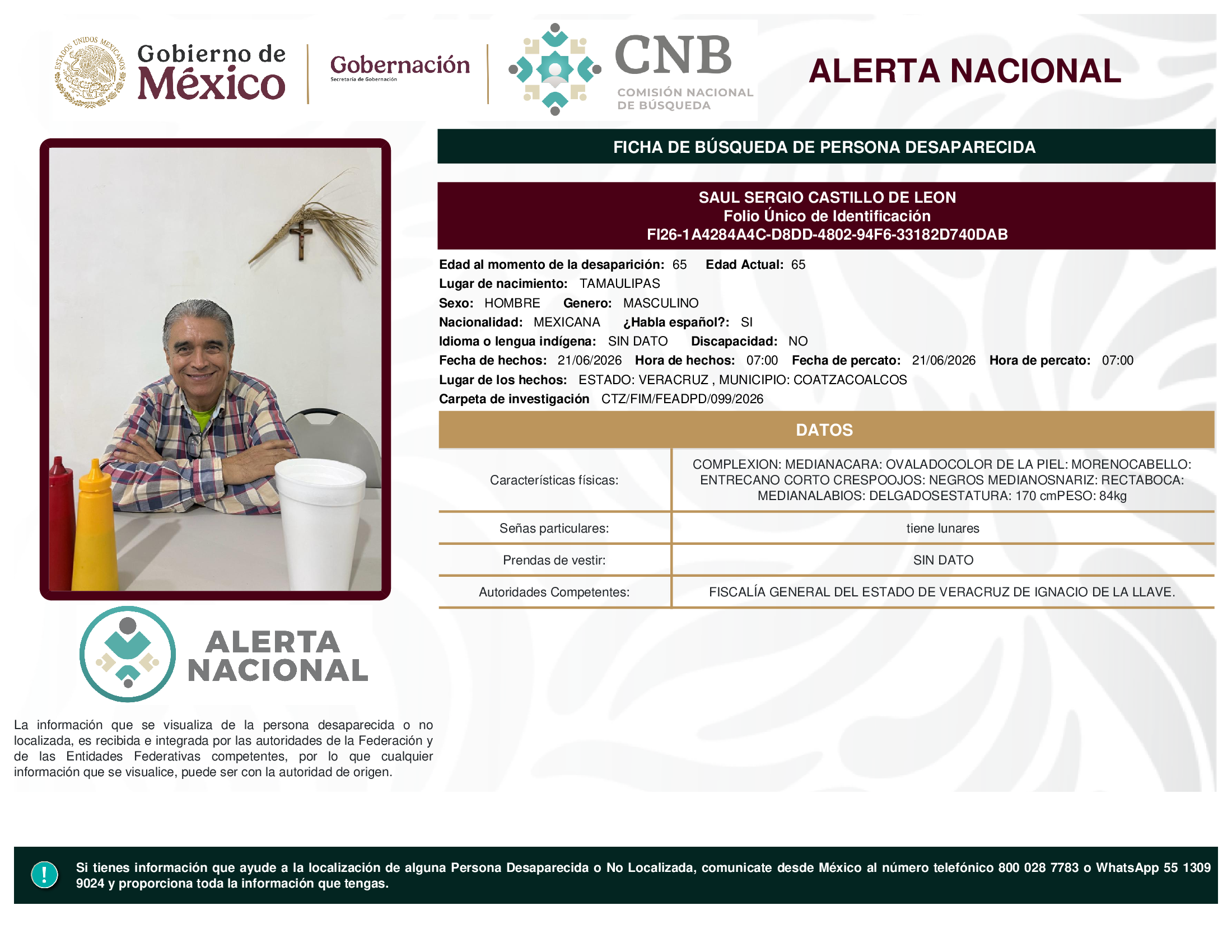 SAUL SERGIO CASTILLO DE LEON
