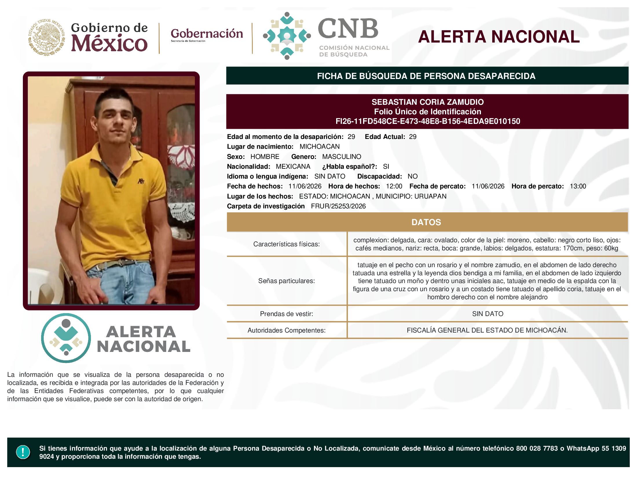 SEBASTIAN CORIA ZAMUDIO