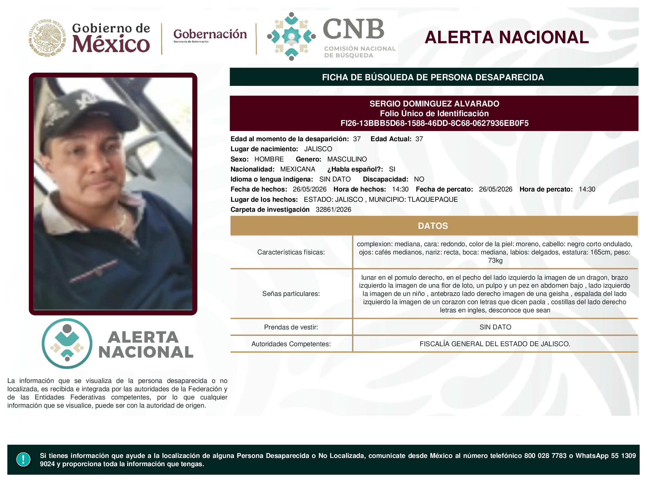 SERGIO DOMINGUEZ ALVARADO