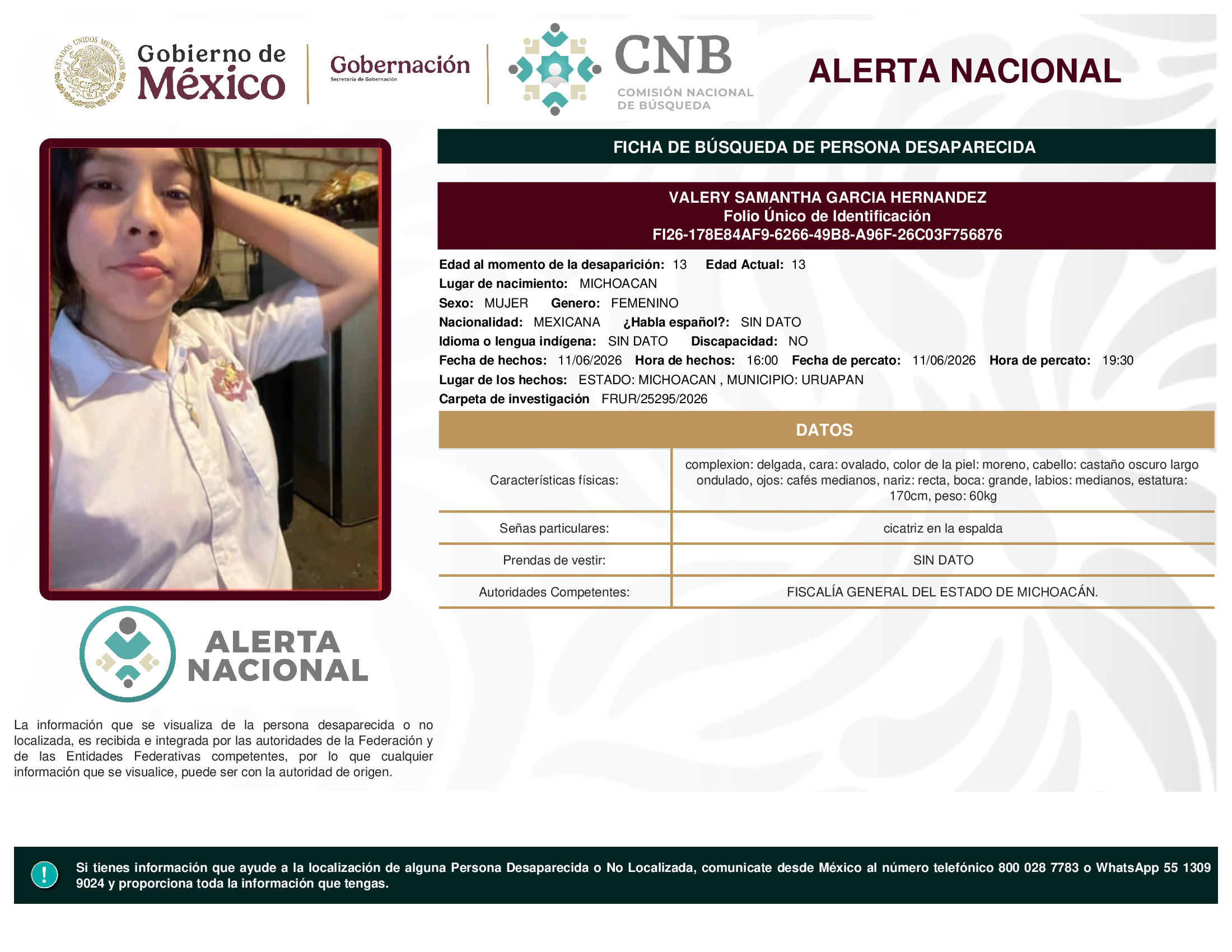 VALERY SAMANTHA GARCIA HERNANDEZ