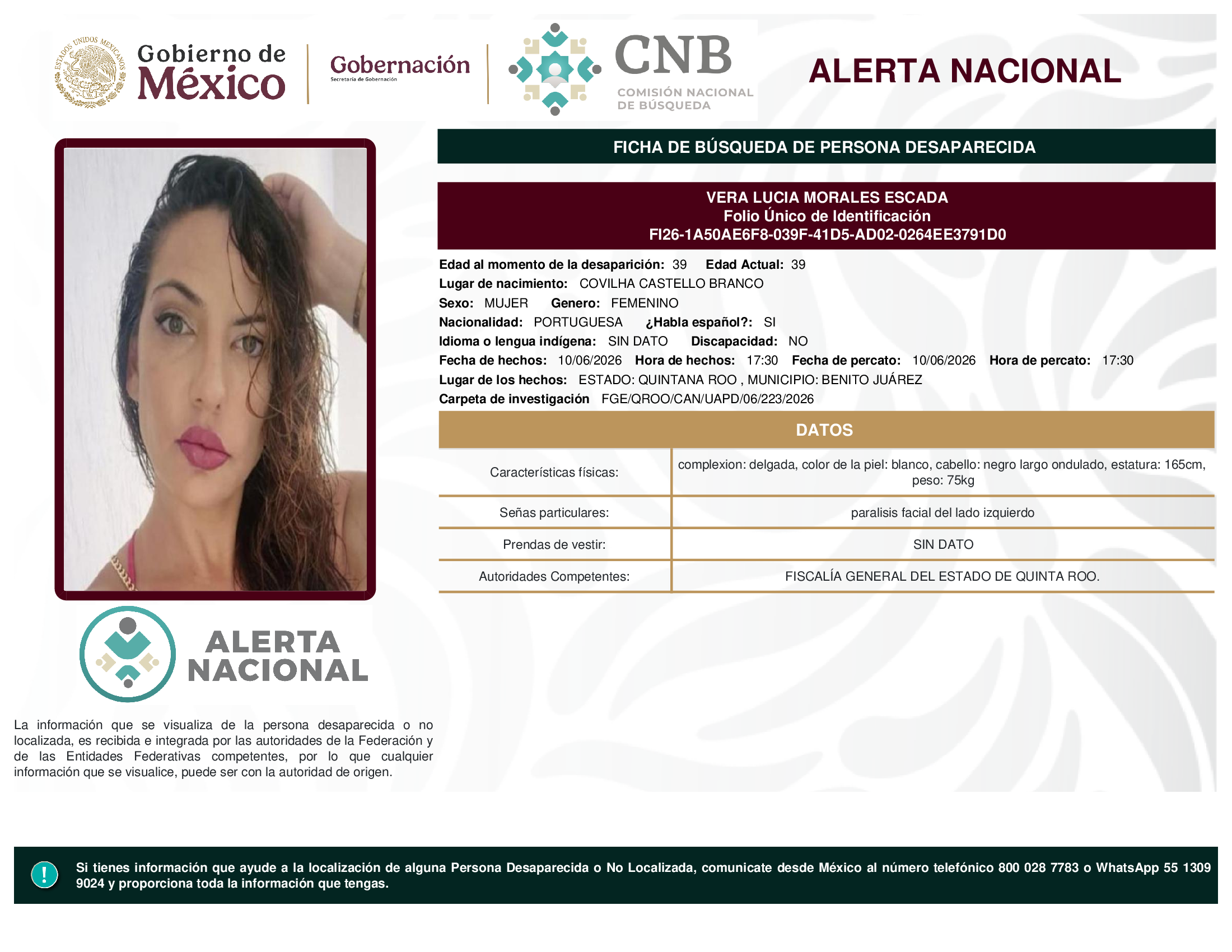 VERA LUCIA MORALES ESCADA