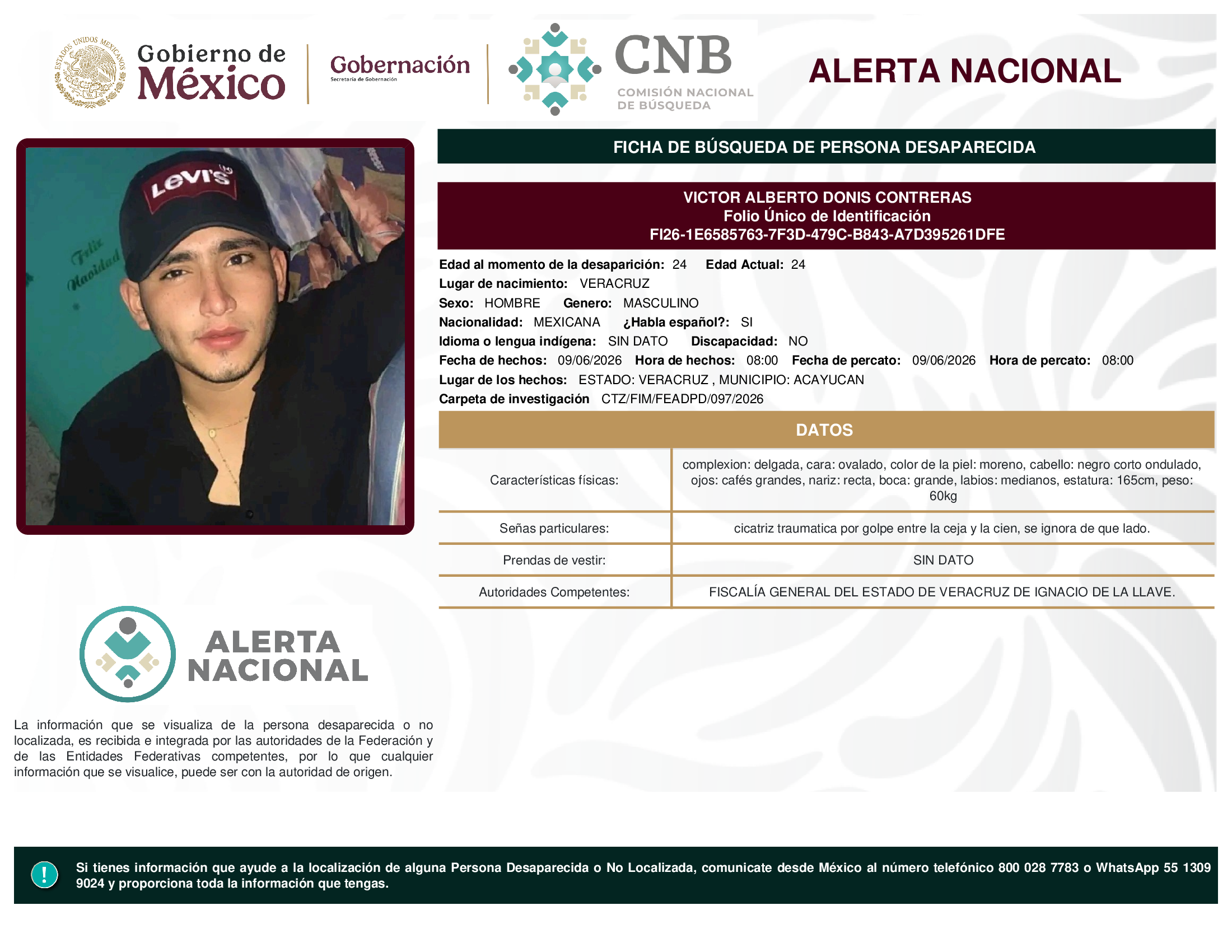 VICTOR ALBERTO DONIS CONTRERAS