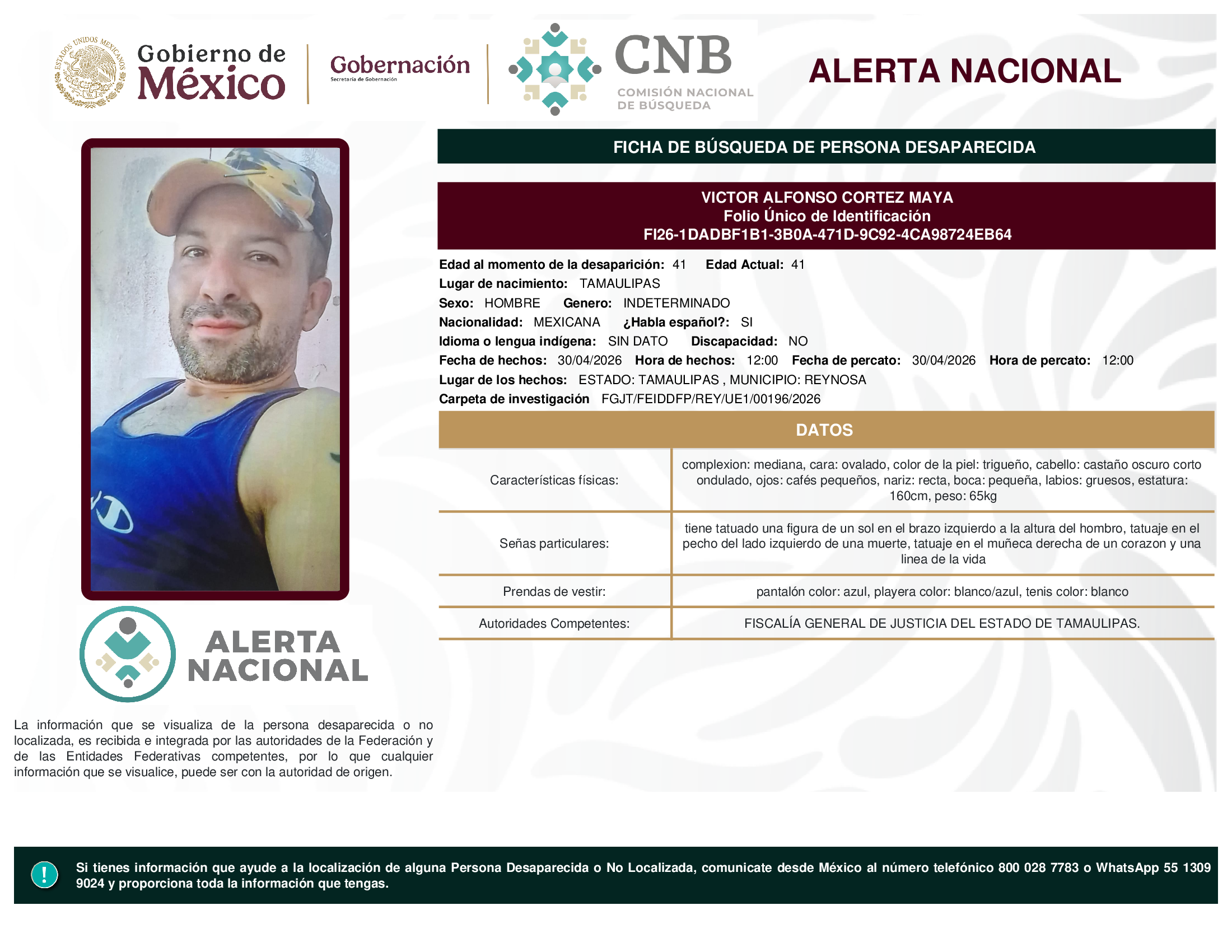 VICTOR ALFONSO CORTEZ MAYA