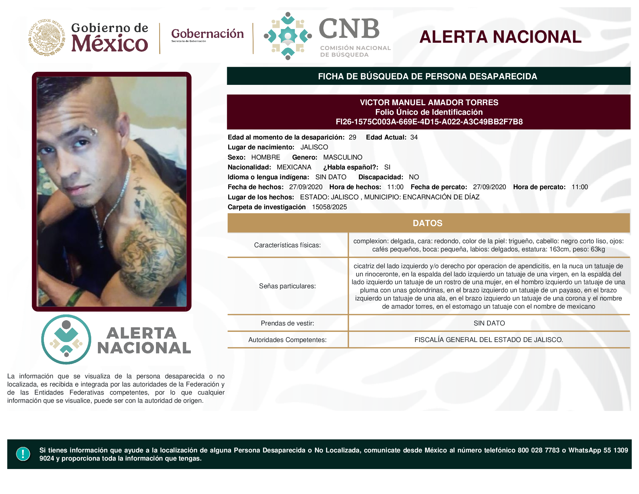 VICTOR MANUEL AMADOR TORRES