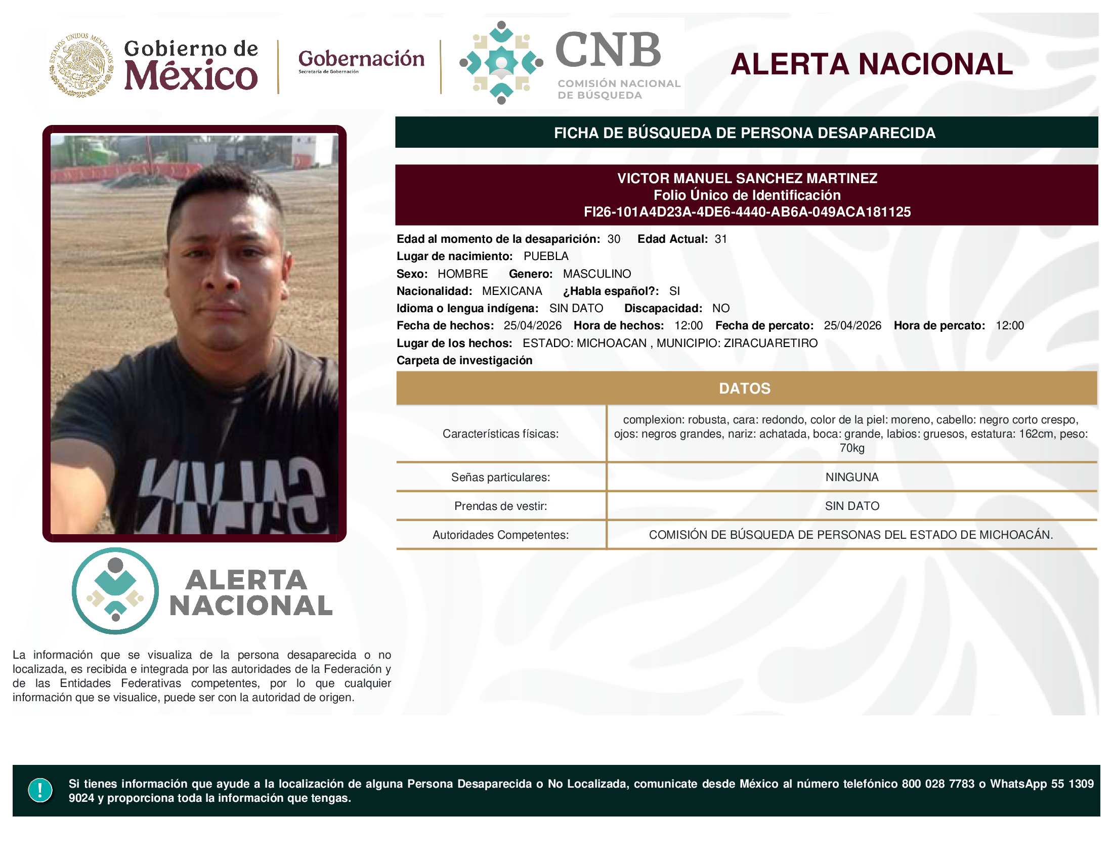 VICTOR MANUEL SANCHEZ MARTINEZ