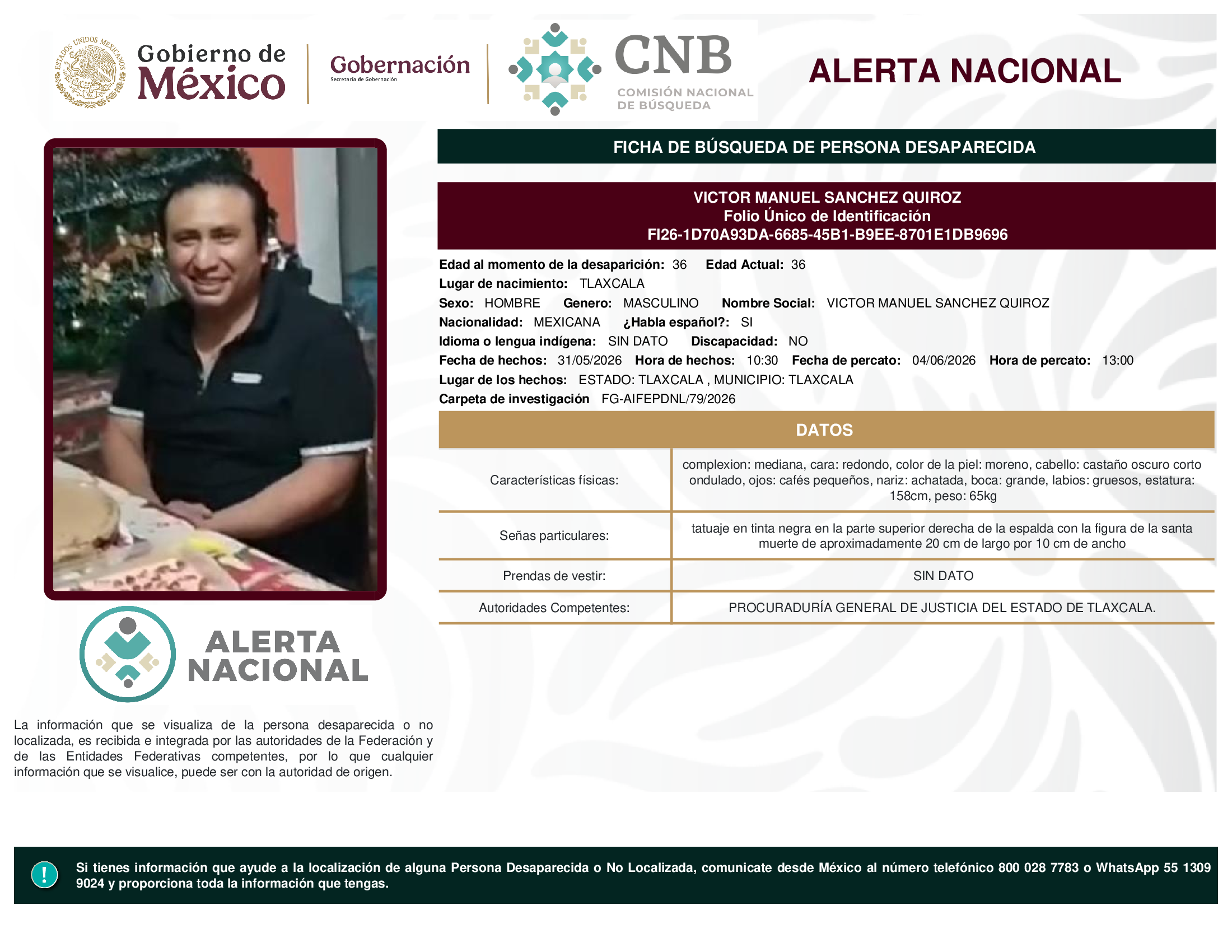 VICTOR MANUEL SANCHEZ QUIROZ