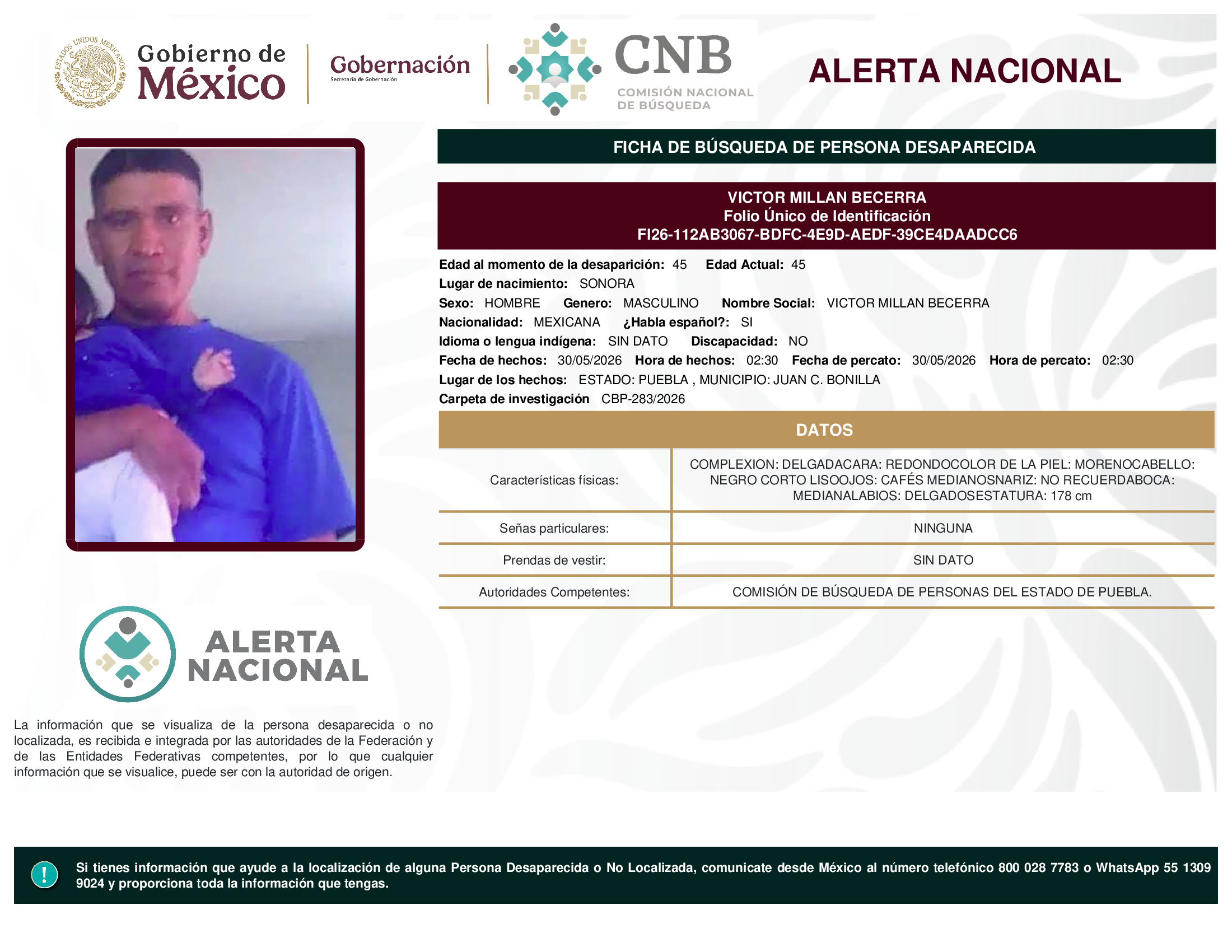 VICTOR MILLAN BECERRA