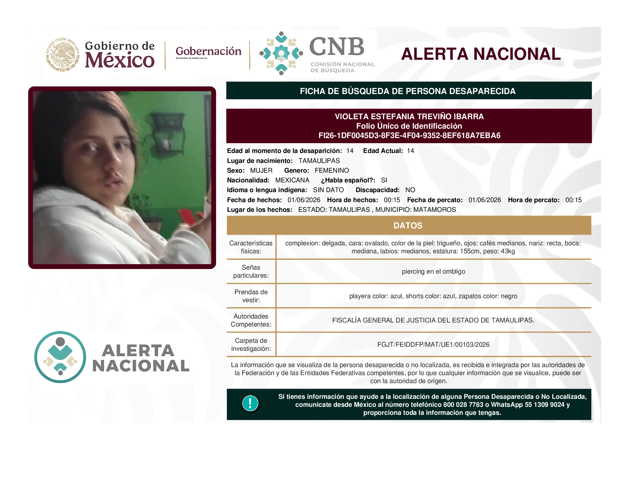 VIOLETA ESTEFANIA TREVIÑO IBARRA